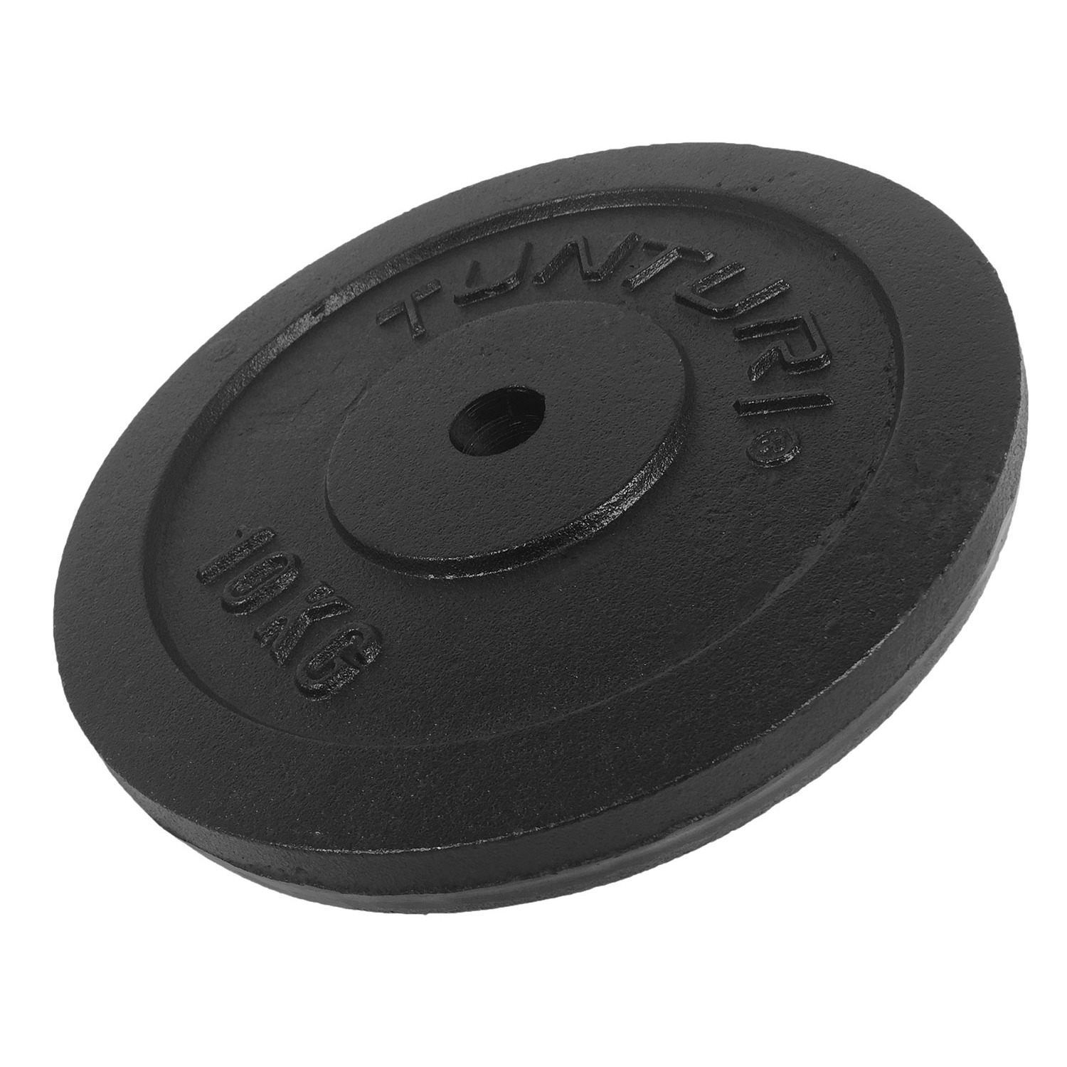 Tunturi Hantelscheibe - Plate Black Single 10kg - Schwarz