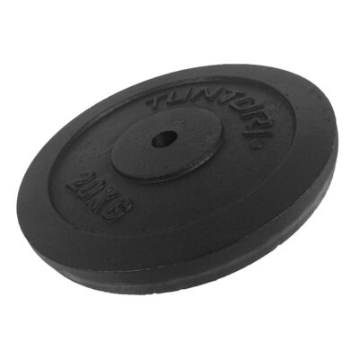Tunturi Hantelscheibe - Plate Black Single 20kg - Schwarz