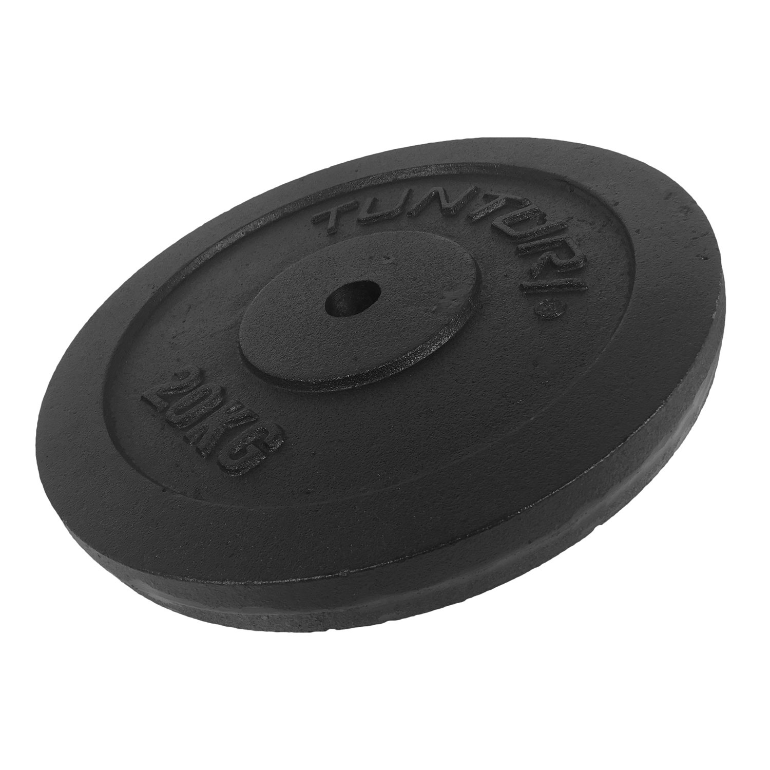Tunturi Hantelscheibe - Plate Black Single 20kg - Schwarz