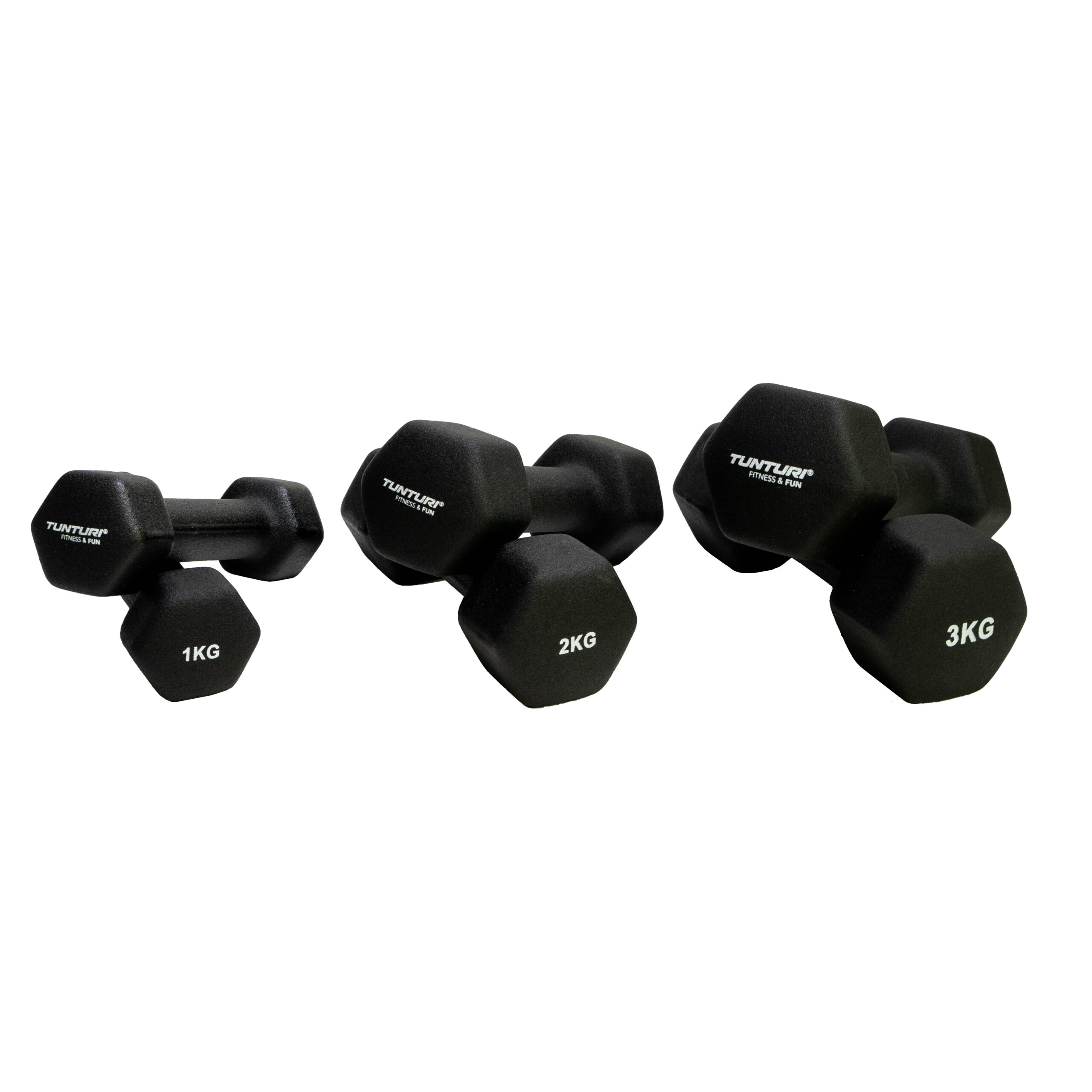 Tunturi Hantelset - Neopren-Hantelset 1 bis 3 kg - Schwarz Tunturi Hantelset - Neopren-Hantelset 1 bis 3 kg - Schwarz