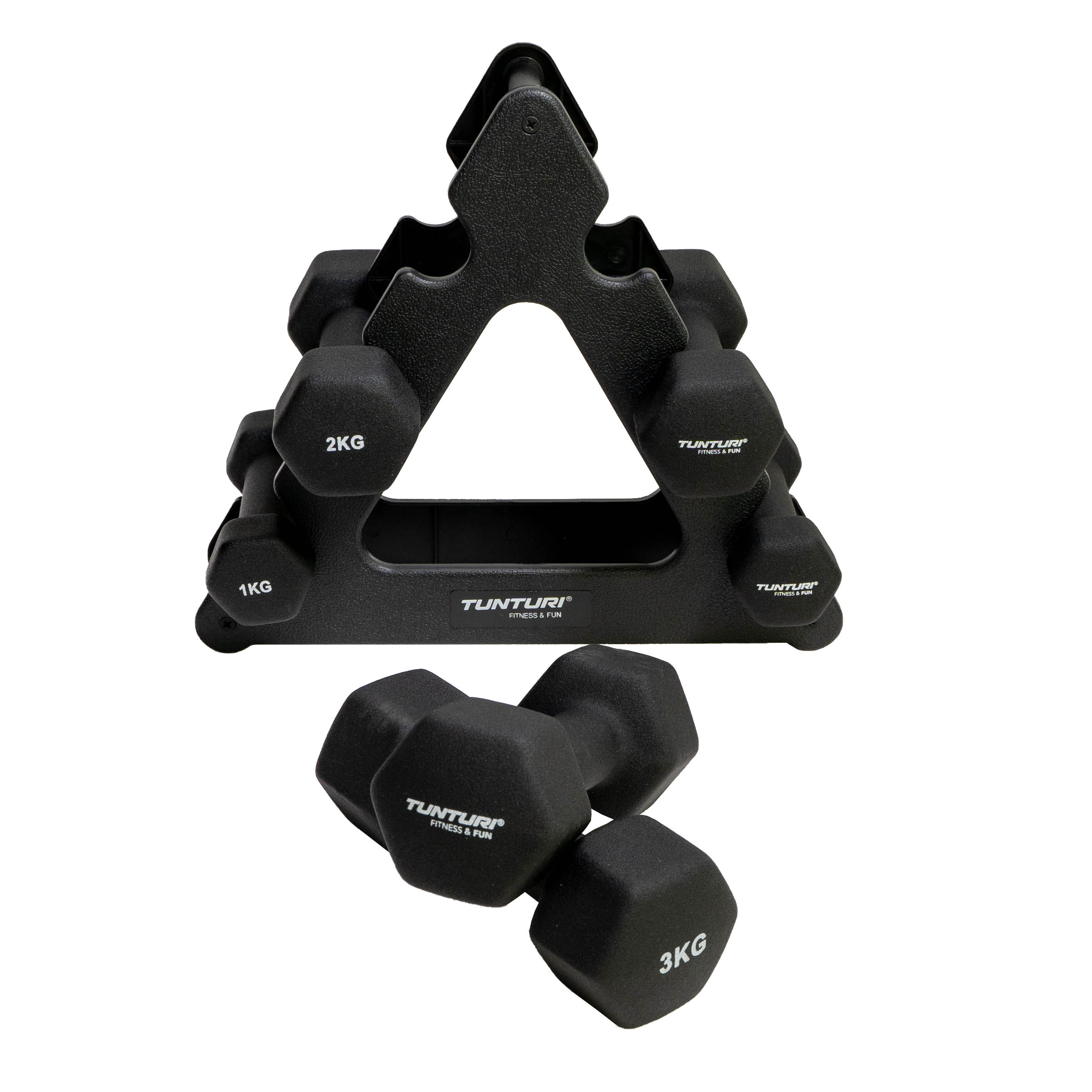 Tunturi Hantelset - Neopren-Hantelset 1 bis 3 kg - Schwarz Tunturi Hantelset - Neopren-Hantelset 1 bis 3 kg - Schwarz