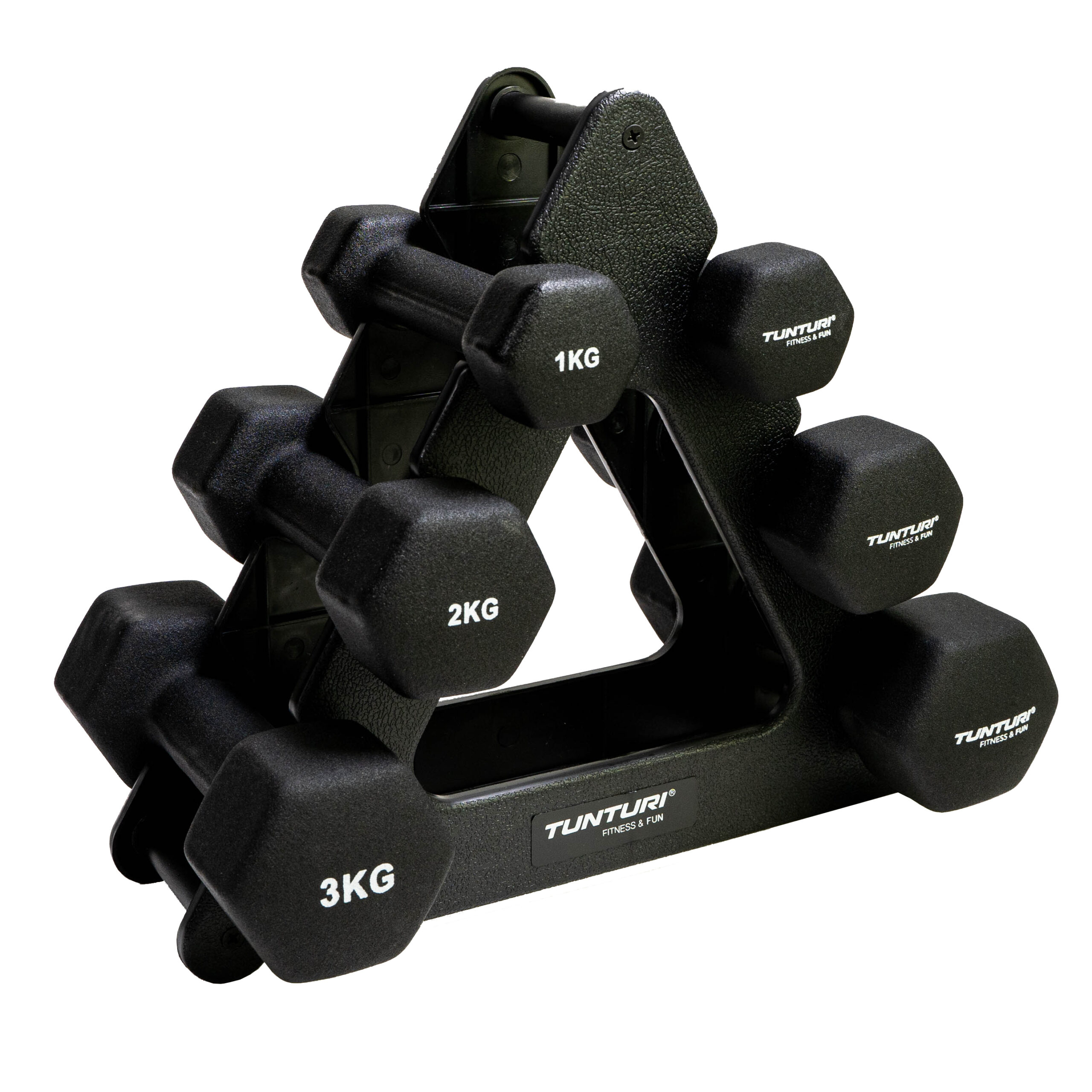 Tunturi Hantelset - Neopren-Hantelset 1 bis 3 kg - Schwarz Tunturi Hantelset - Neopren-Hantelset 1 bis 3 kg - Schwarz