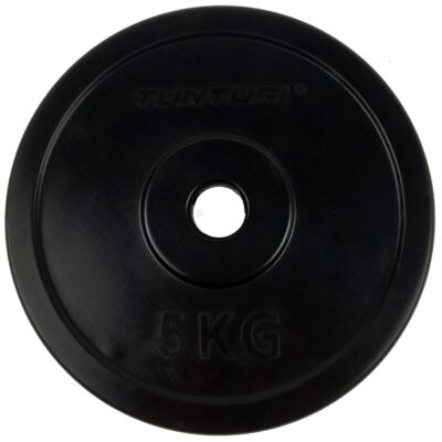 Tunturi Hantelscheibe - Rubber Plate Single 5kg - Schwarz