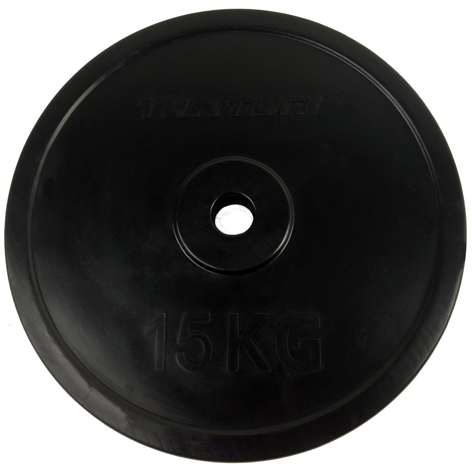 Tunturi Hantelscheibe - Rubber Plate 15.0kg 15kg - Schwarz