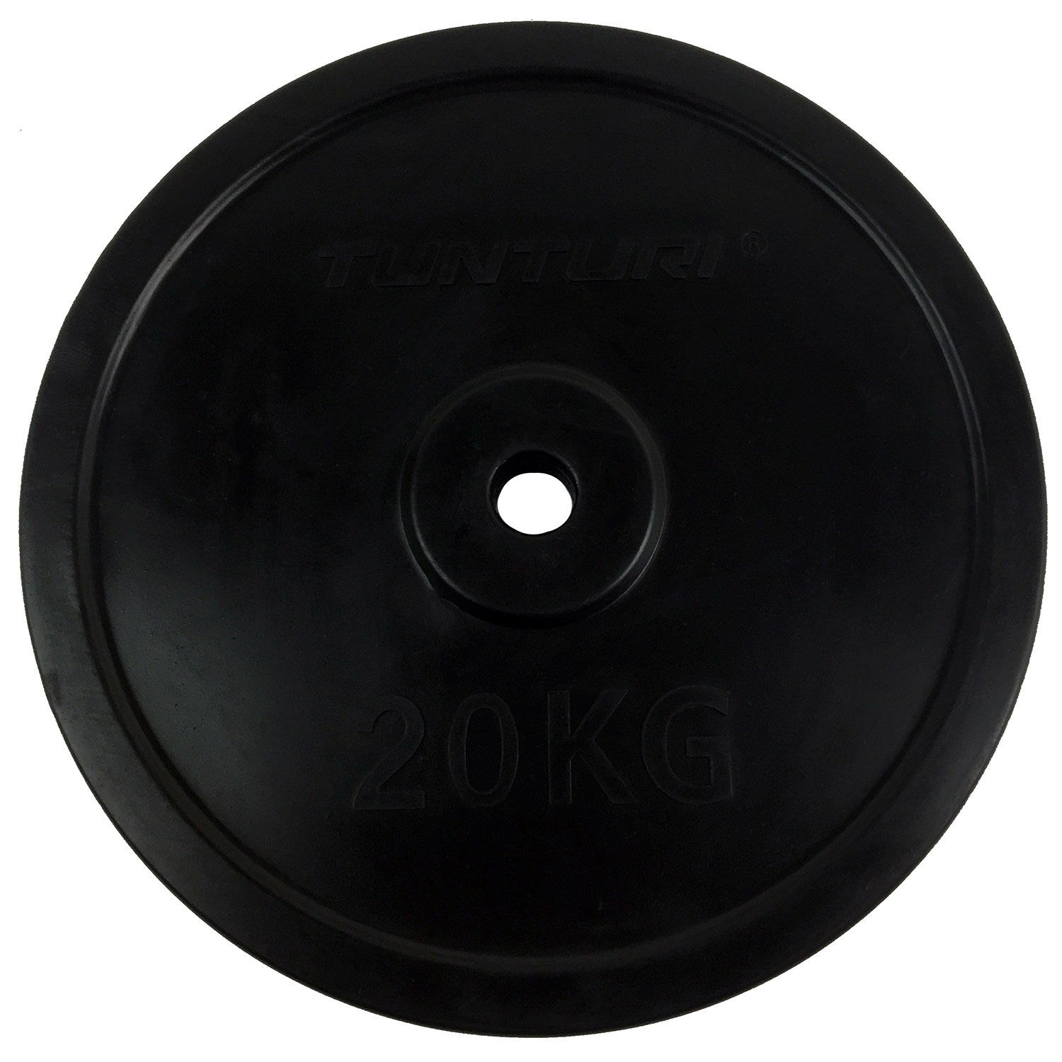 Tunturi Hantelscheibe - Rubber Plate Single 20kg - Schwarz Tunturi Hantelscheibe - Rubber Plate Single 20kg - Schwarz