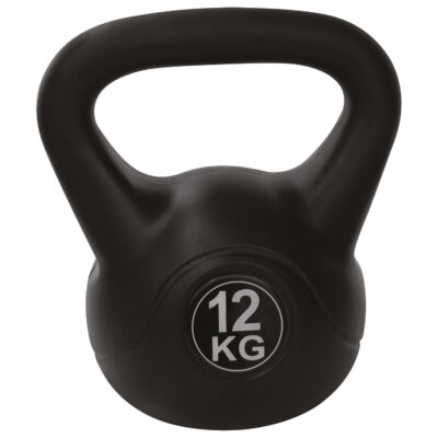 Tunturi Kettlebell - PVC Kettlebell 12kg - Schwarz