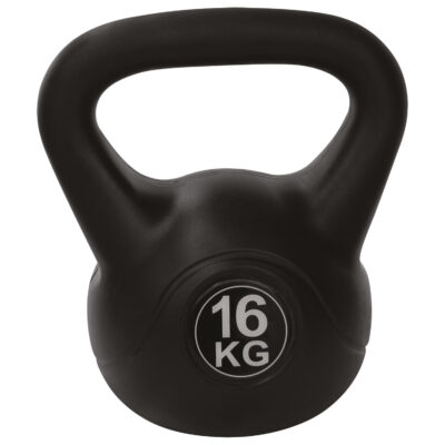 Tunturi Kettlebell - PVC Kettlebell 16kg - Schwarz