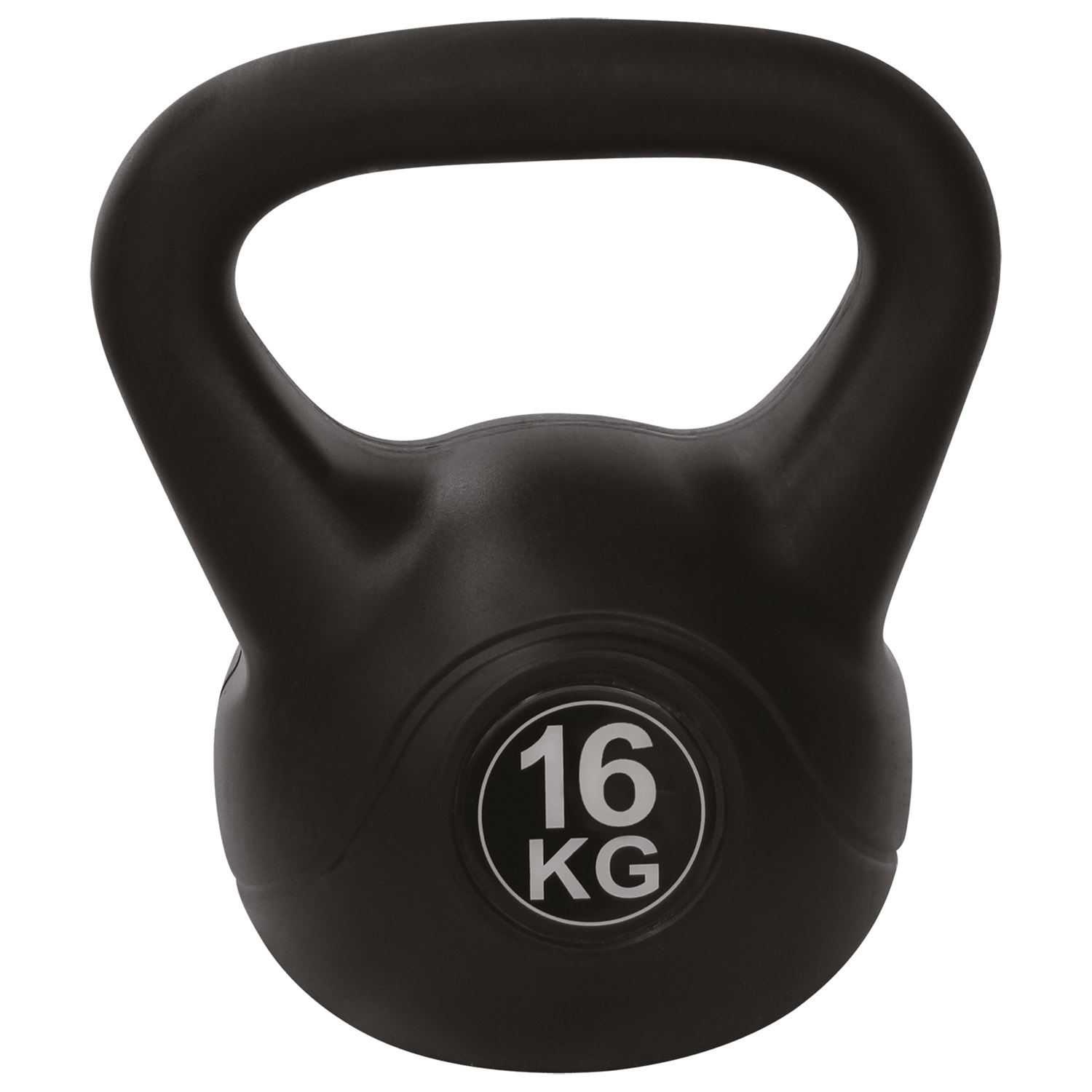 Tunturi Kettlebell - PVC Kettlebell 16kg - Schwarz