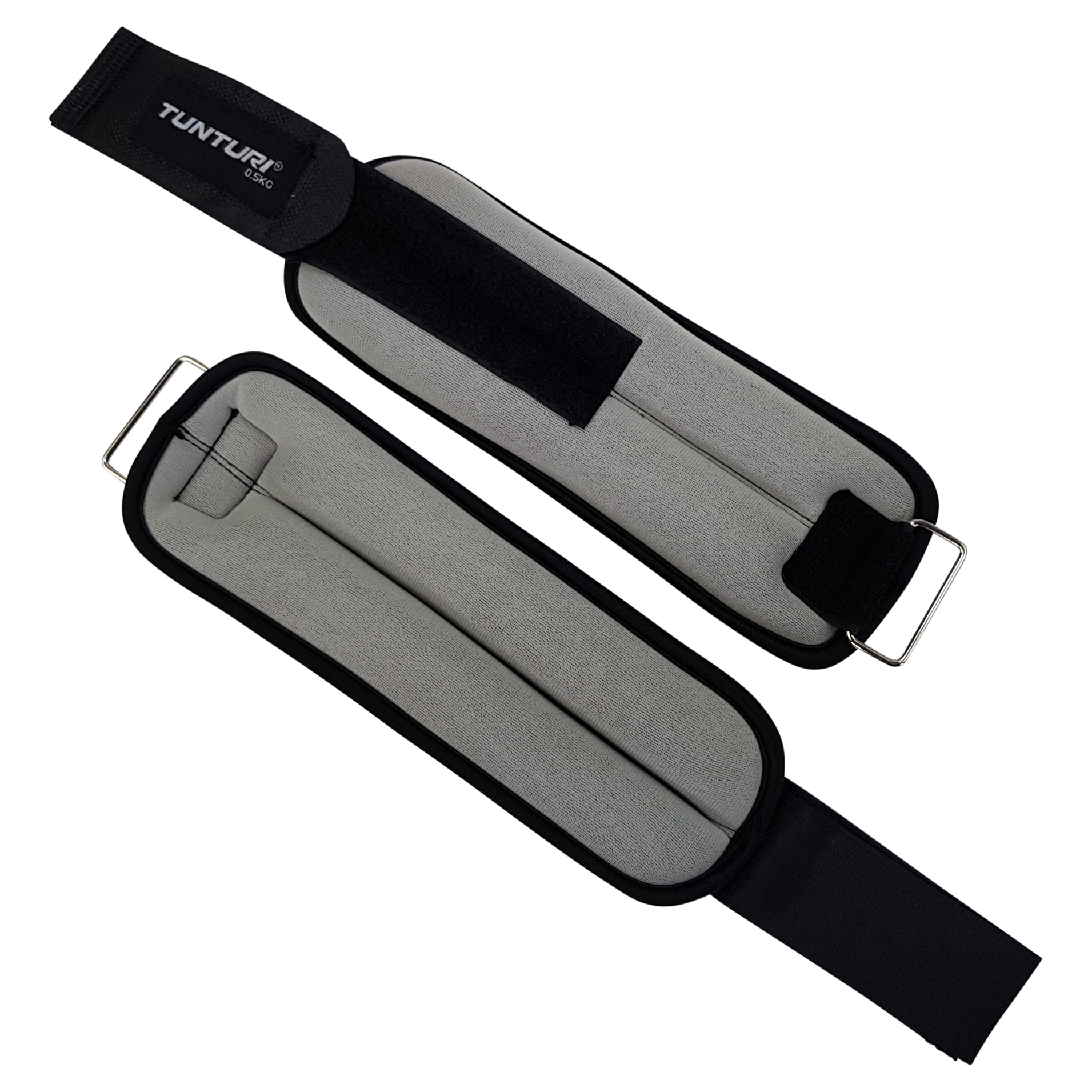Tunturi - Knöchelgewichte - Handgelenkgewichte - 0.5kg - Geliefert pro Paar - Grau Tunturi - Knöchelgewichte - Handgelenkgewichte - 0.5kg - Geliefert pro Paar - Grau