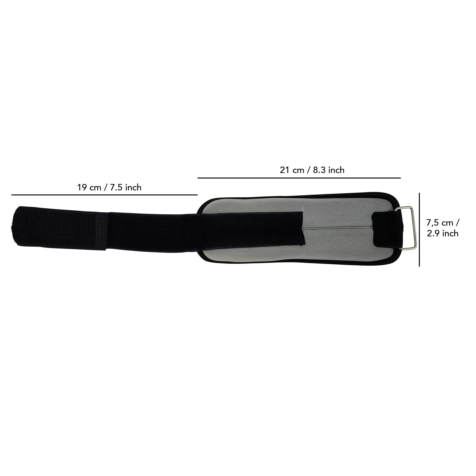 Tunturi - Knöchelgewichte - Handgelenkgewichte - 0.5kg - Geliefert pro Paar - Grau Tunturi - Knöchelgewichte - Handgelenkgewichte - 0.5kg - Geliefert pro Paar - Grau