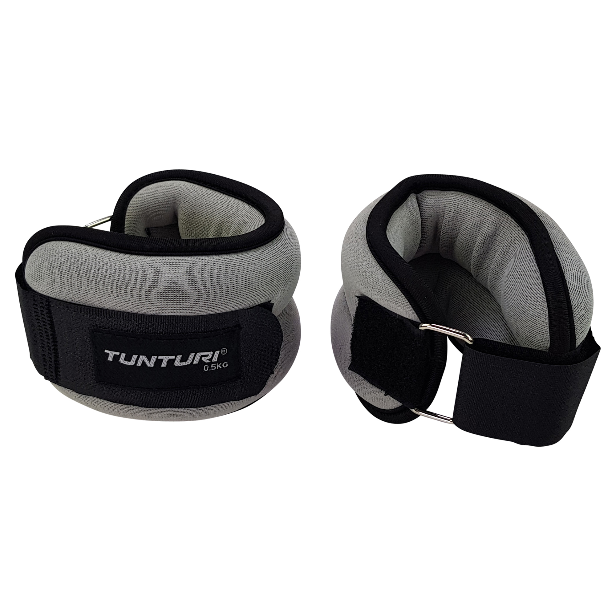 Tunturi - Knöchelgewichte - Handgelenkgewichte - 0.5kg - Geliefert pro Paar - Grau Tunturi - Knöchelgewichte - Handgelenkgewichte - 0.5kg - Geliefert pro Paar - Grau