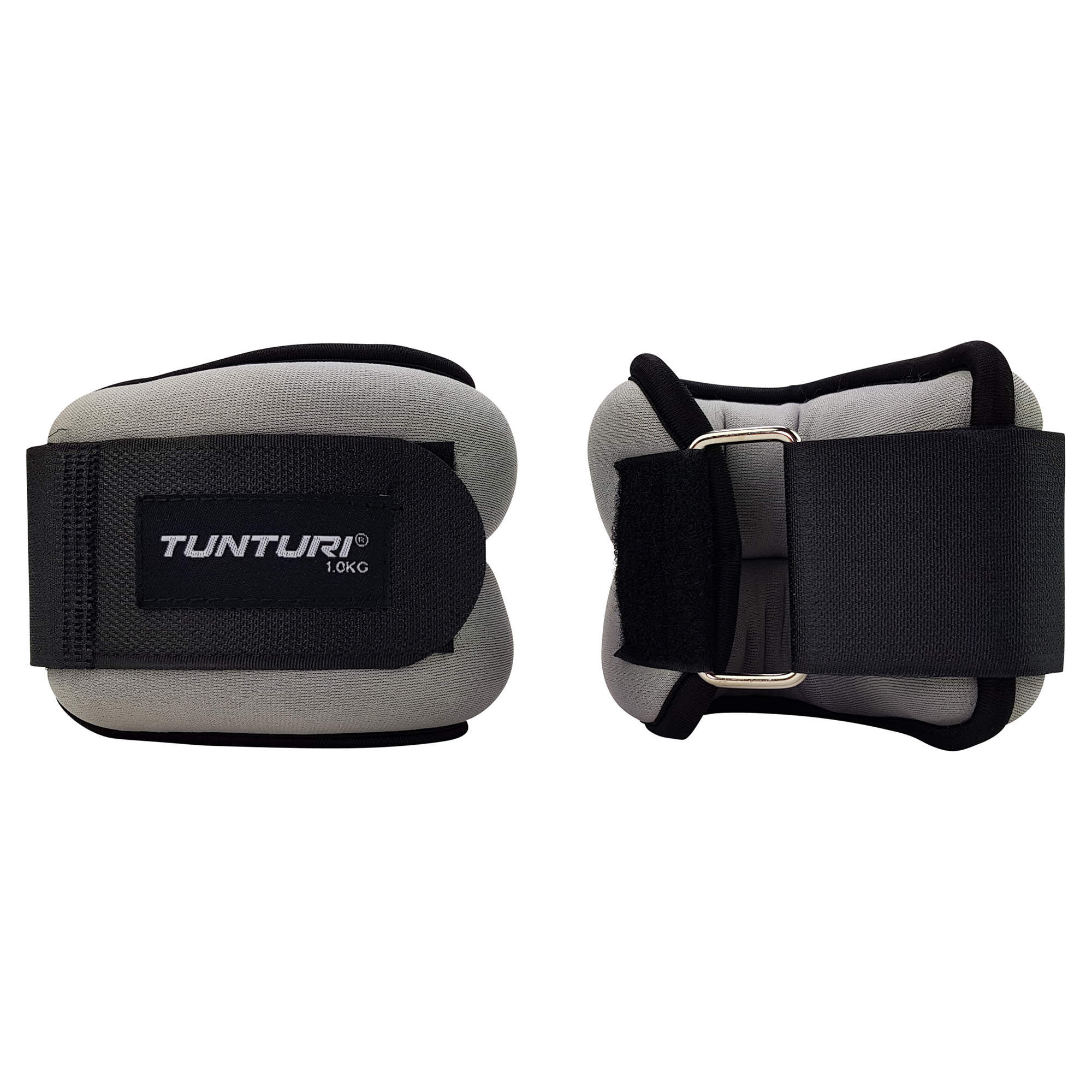 Tunturi - Knöchelgewichte - Handgelenkgewichte - 1 kg - Geliefert pro Paar - Grau Tunturi - Knöchelgewichte - Handgelenkgewichte - 1 kg - Geliefert pro Paar - Grau