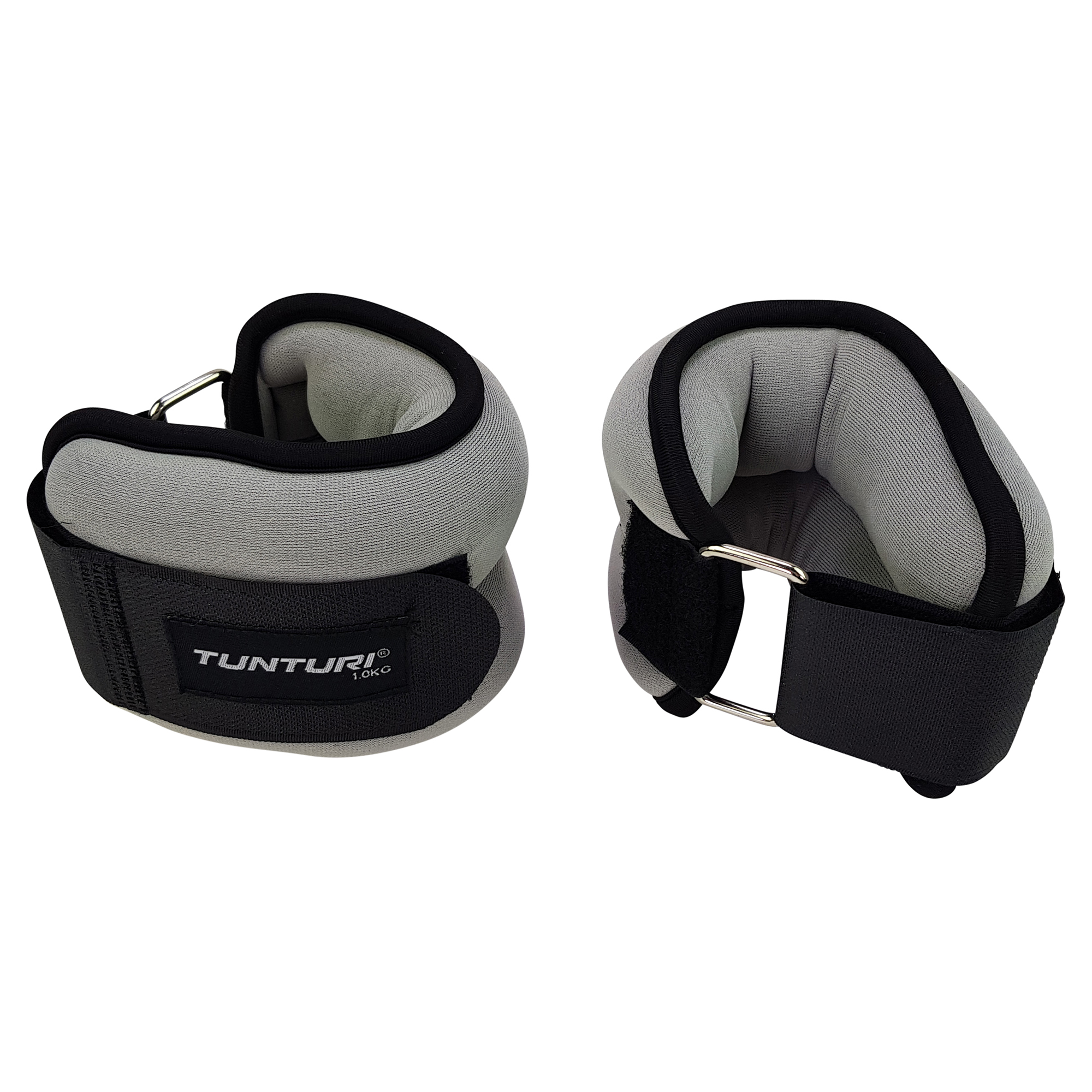 Tunturi - Knöchelgewichte - Handgelenkgewichte - 1 kg - Geliefert pro Paar - Grau Tunturi - Knöchelgewichte - Handgelenkgewichte - 1 kg - Geliefert pro Paar - Grau