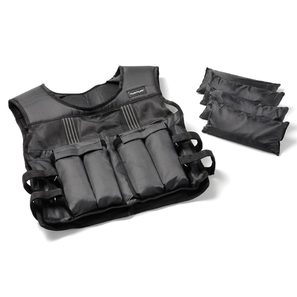 Tunturi Gewichtsweste - Verstellbare Gewichtsweste 10kg - Schwarz Tunturi Gewichtsweste - Verstellbare Gewichtsweste 10kg - Schwarz