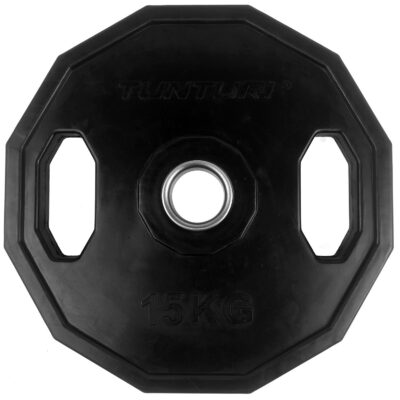 Tunturi Hantelscheibe - Olympic Rubber Plate 15kg - Schwarz
