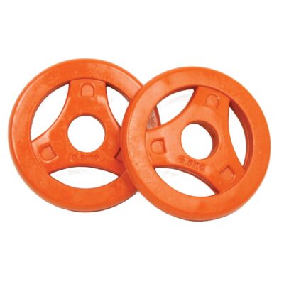 Tunturi Hantelscheibe - Aerobic Plates Rubber 0.5kg - Orange