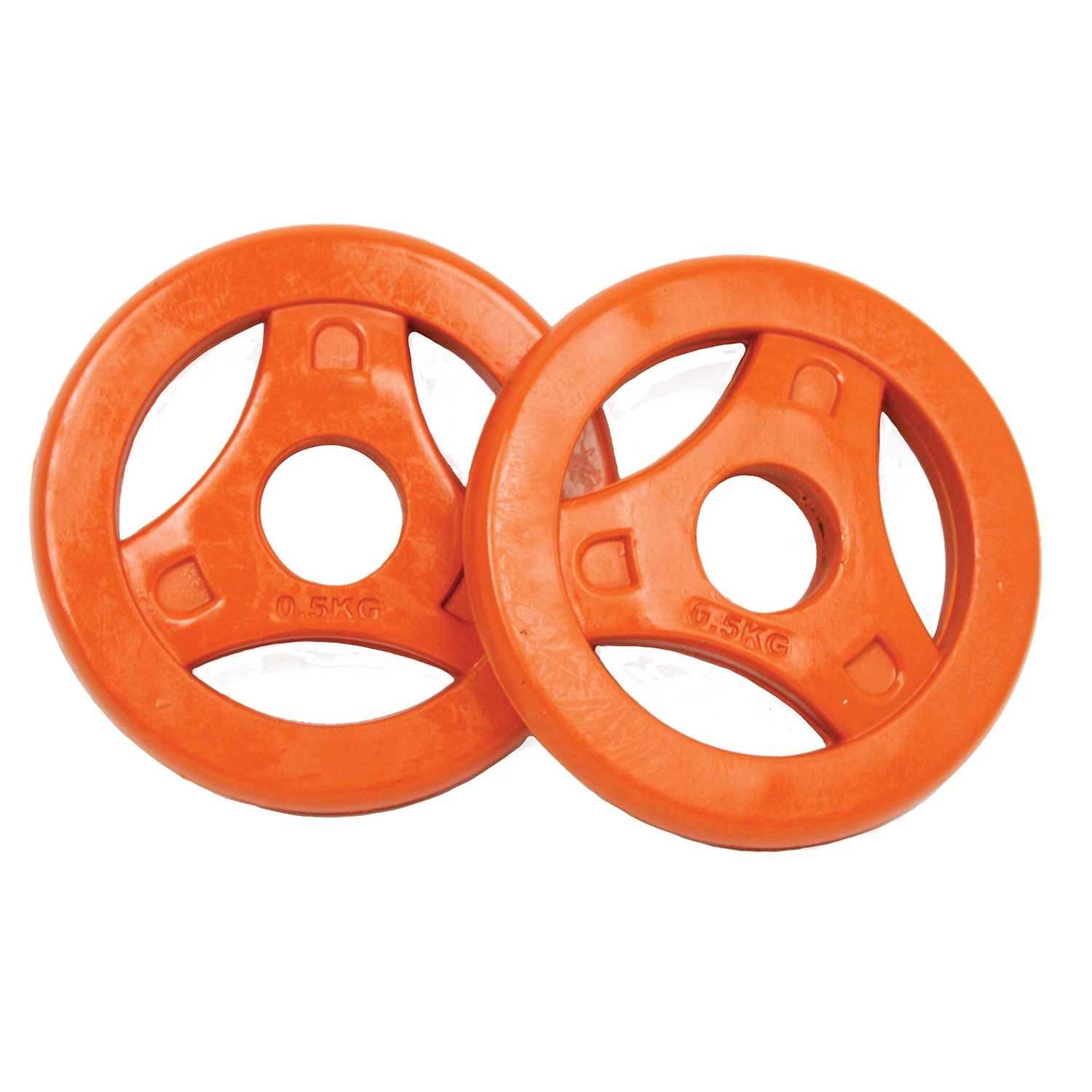 Tunturi Hantelscheibe - Aerobic Plates Rubber 0.5kg - Orange