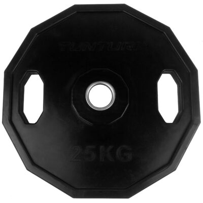 Tunturi Hantelscheibe - Olympic Rubber Plate Single 25kg - Schwarz