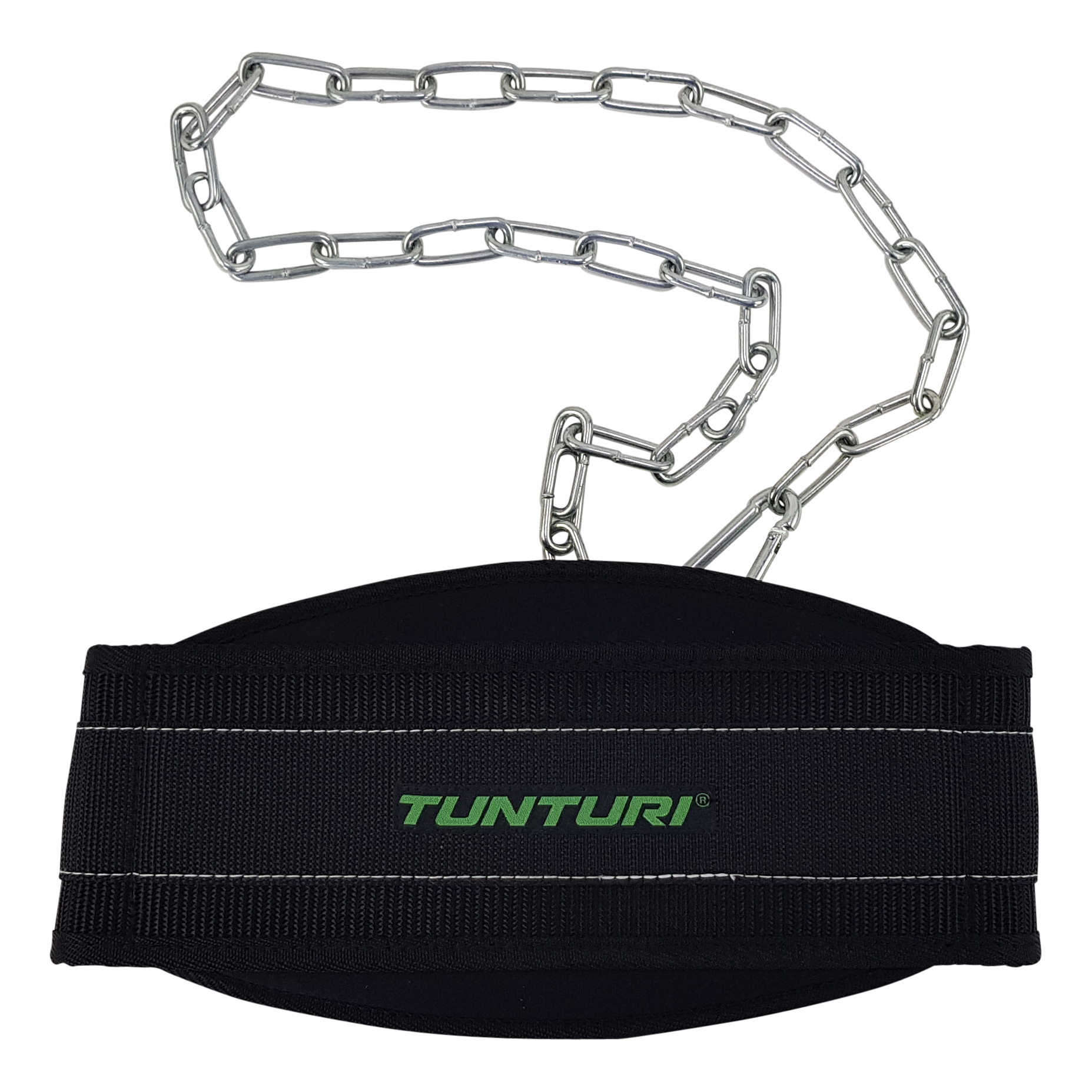 Tunturi - EVA Dip-Gürtel mit Kette - Schwarz Tunturi - EVA Dip-Gürtel mit Kette - Schwarz