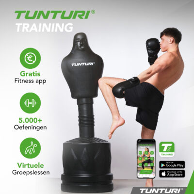Tunturi - Body Opponent Bag (BOB) - Freistehende Boxpuppe - Schwarz