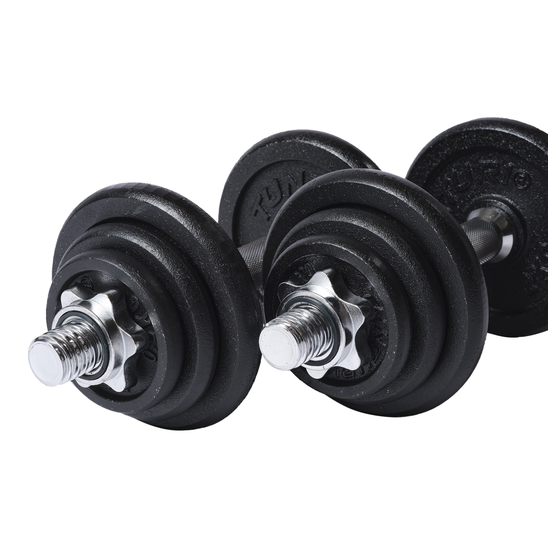 Tunturi Hantelset - Langhantel/Kurzhantel-Set 20kg - Schwarz Tunturi Hantelset - Langhantel/Kurzhantel-Set 20kg - Schwarz