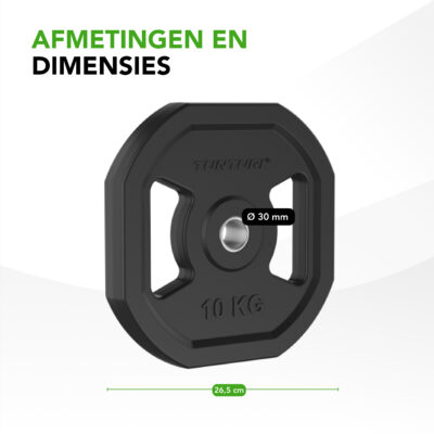 Tunturi Hantelscheibe - Aerobic Pump Plate Paar 10kg - Schwarz