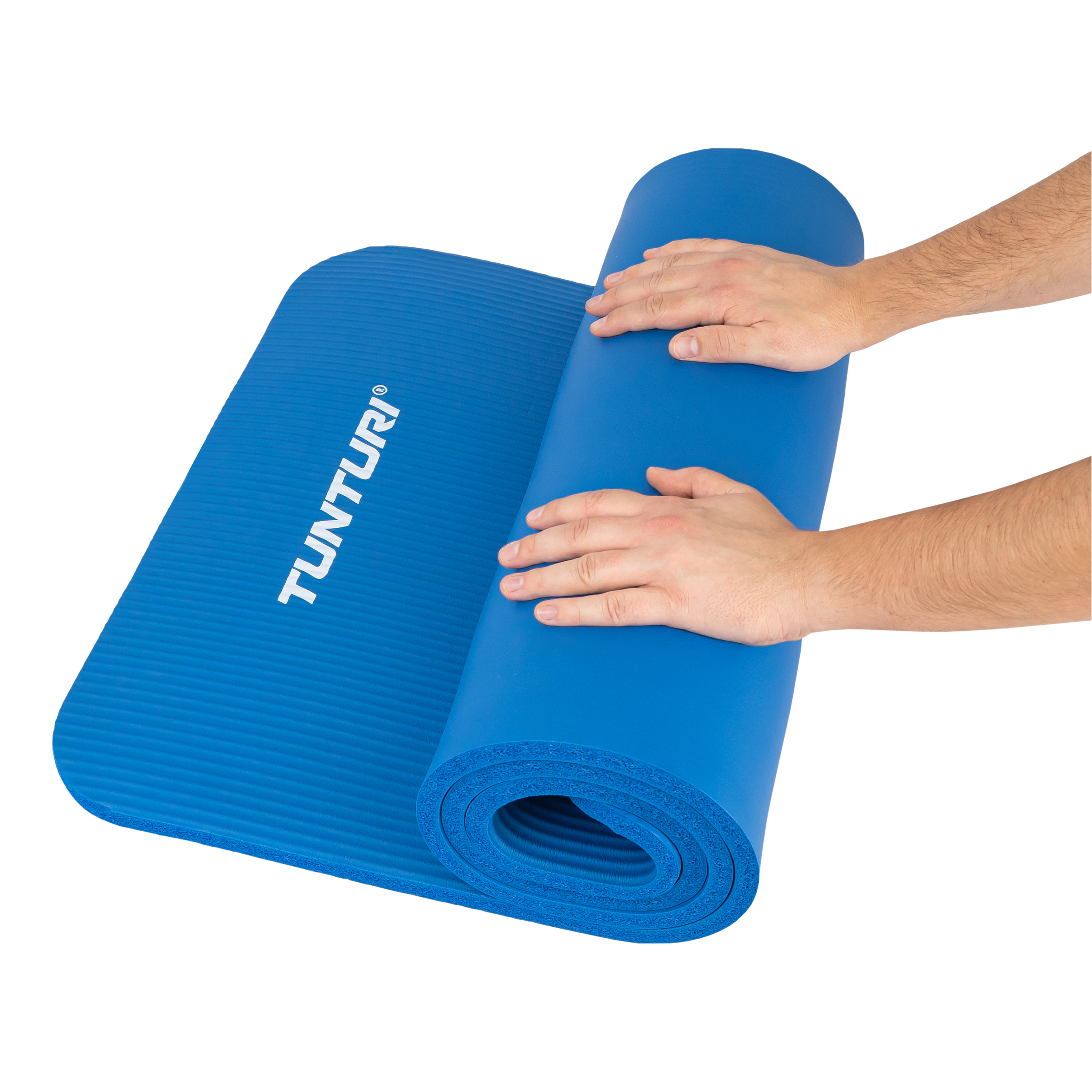 Tunturi Fitnessmatte - NBR Yogamatte 180x60x1.5cm - Blau Tunturi Fitnessmatte - NBR Yogamatte 180x60x1.5cm - Blau