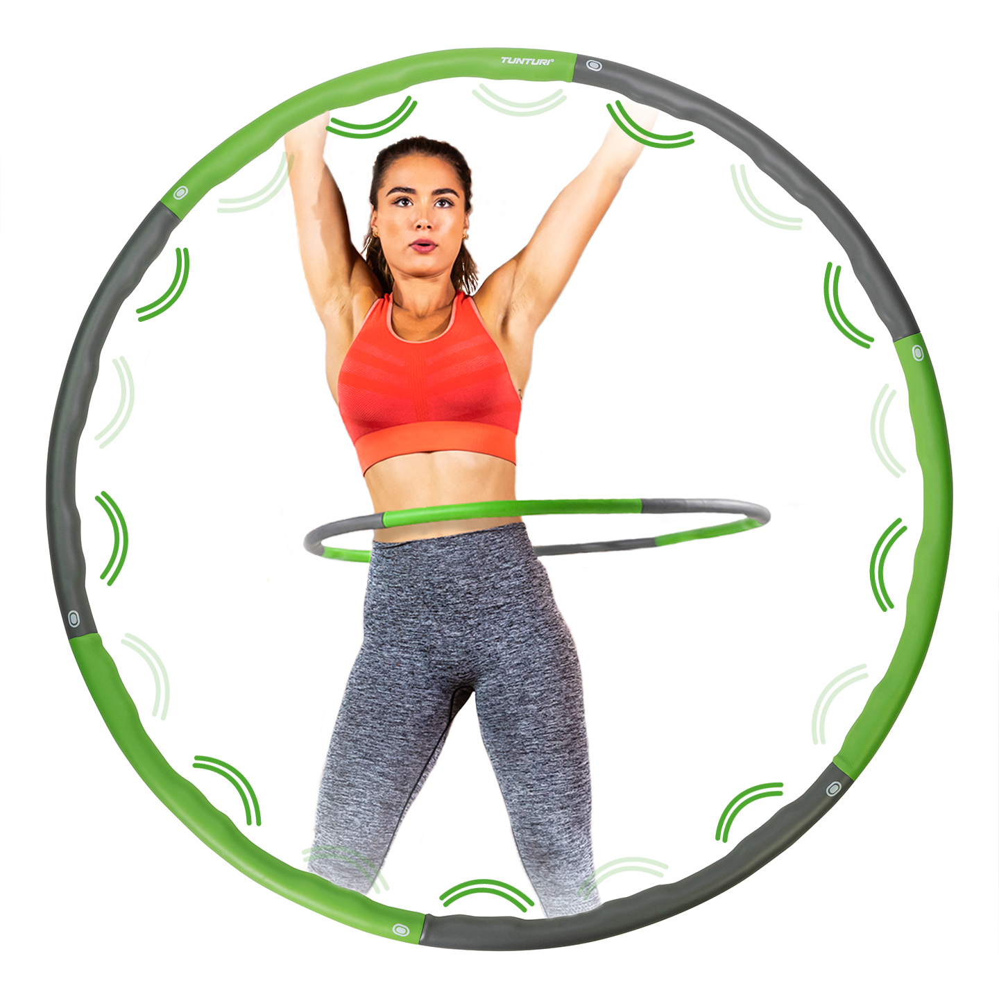 Tunturi Hula-Hoop - Fitness Hula-Hoop 1,5 kg - Grün Tunturi Hula-Hoop - Fitness Hula-Hoop 1,5 kg - Grün