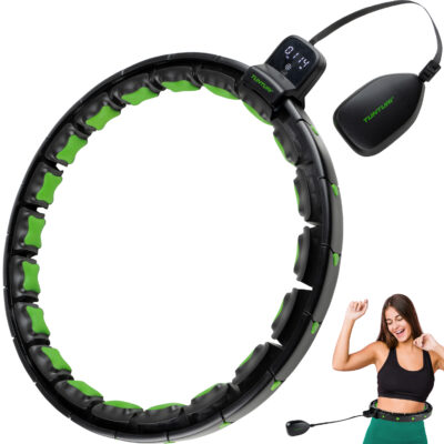 Tunturi - Smart verstellbarer Hula-Hoop - Schwarz