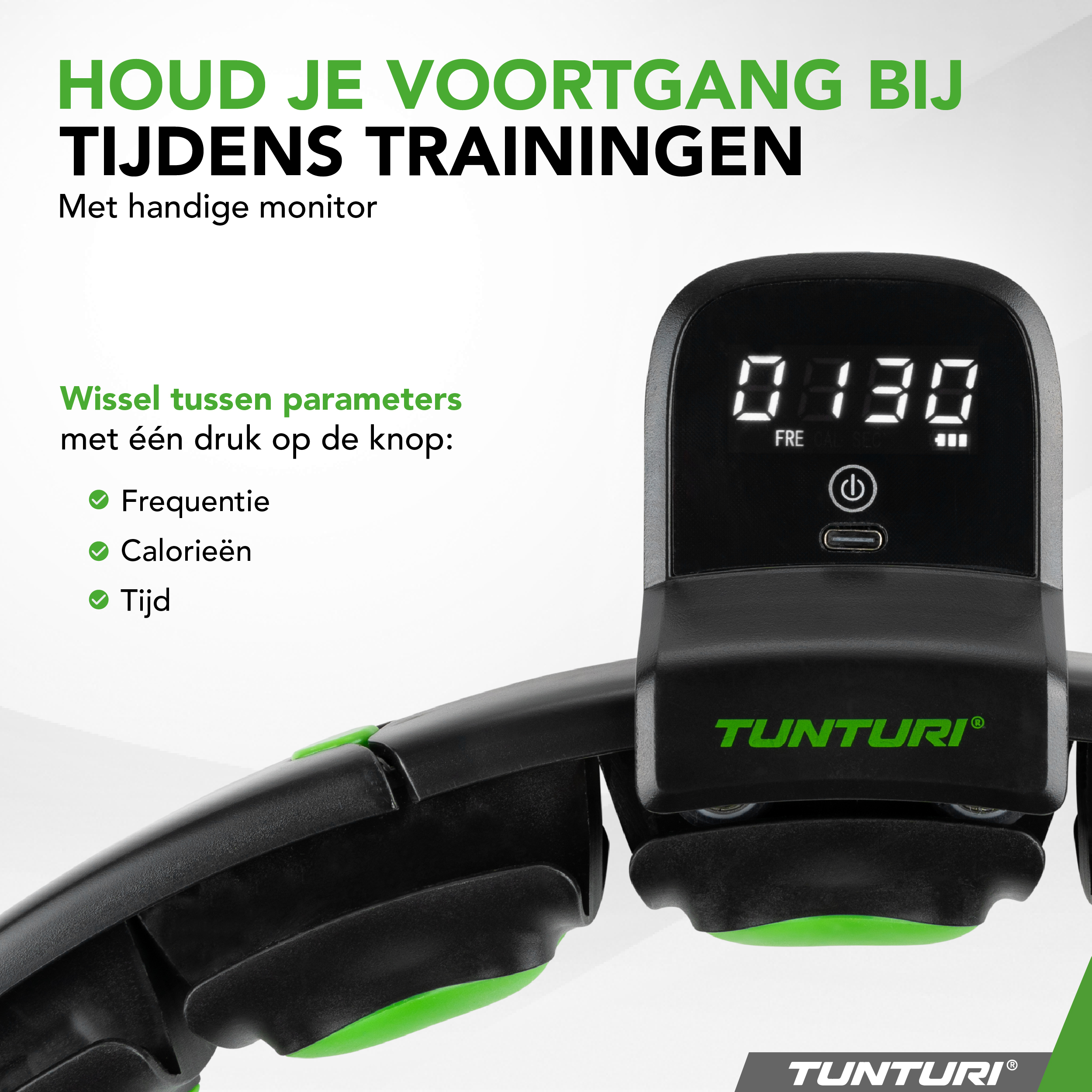 Tunturi - Smart verstellbarer Hula-Hoop - Schwarz Tunturi - Smart verstellbarer Hula-Hoop - Schwarz