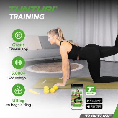 Tunturi Fitnessmatte - NBR 180x60x1.5cm - Armeegrün Tunturi Fitnessmatte - NBR 180x60x1.5cm - Armeegrün