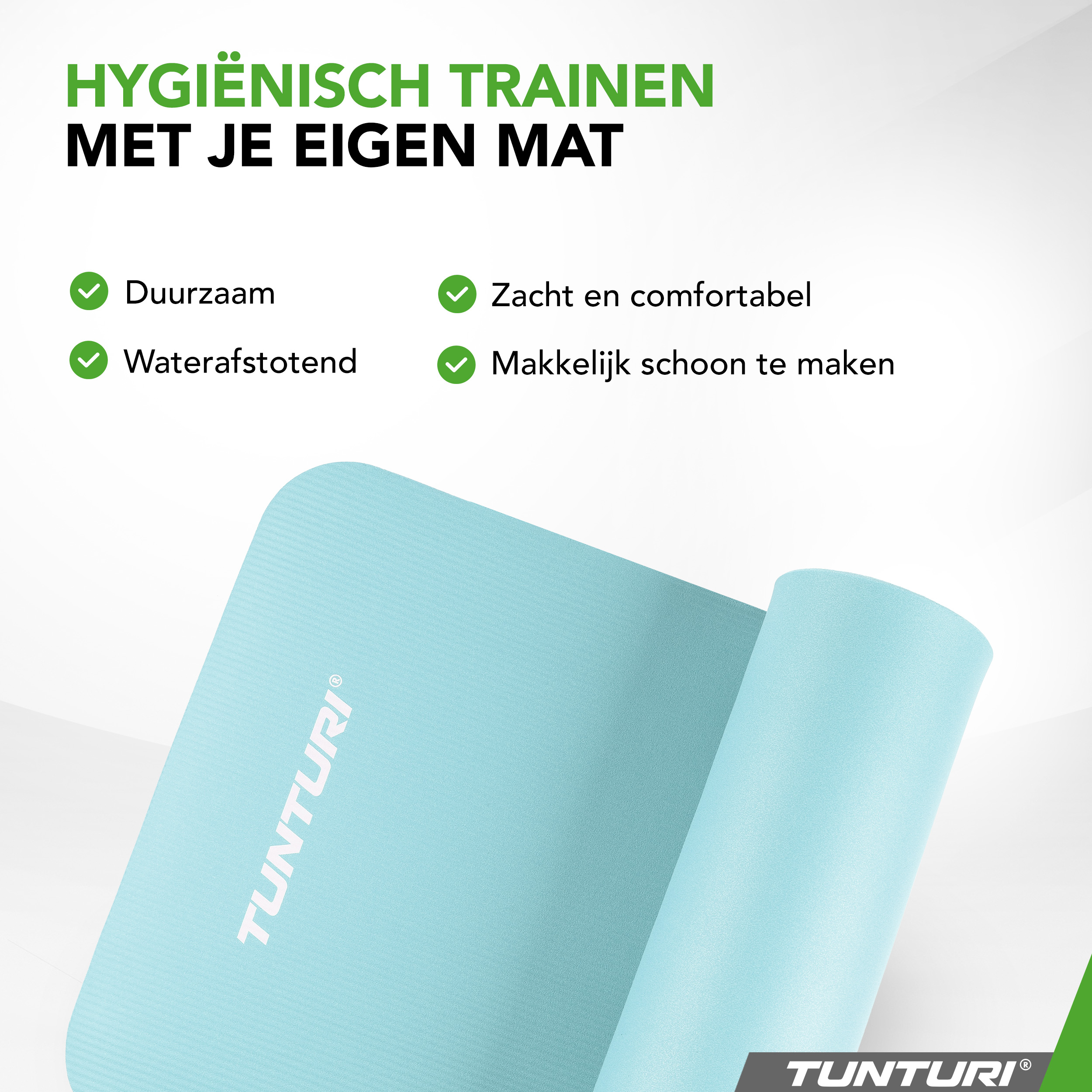 Tunturi Fitnessmatte - NBR 180x60x1.5 cm - Blau Tunturi Fitnessmatte - NBR 180x60x1.5 cm - Blau