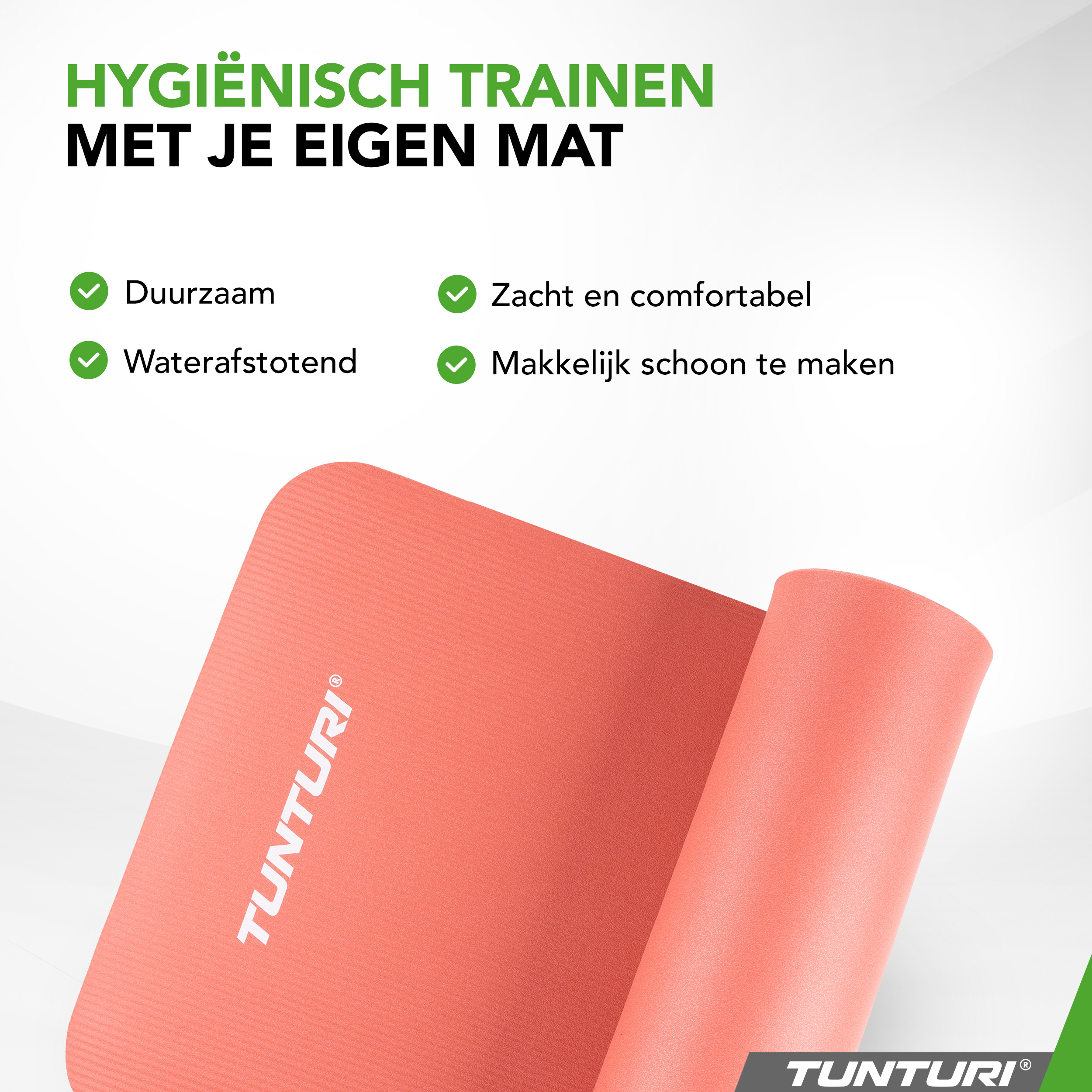 Tunturi Fitnessmatte - NBR 180x60x1.5cm - Rosa Tunturi Fitnessmatte - NBR 180x60x1.5cm - Rosa