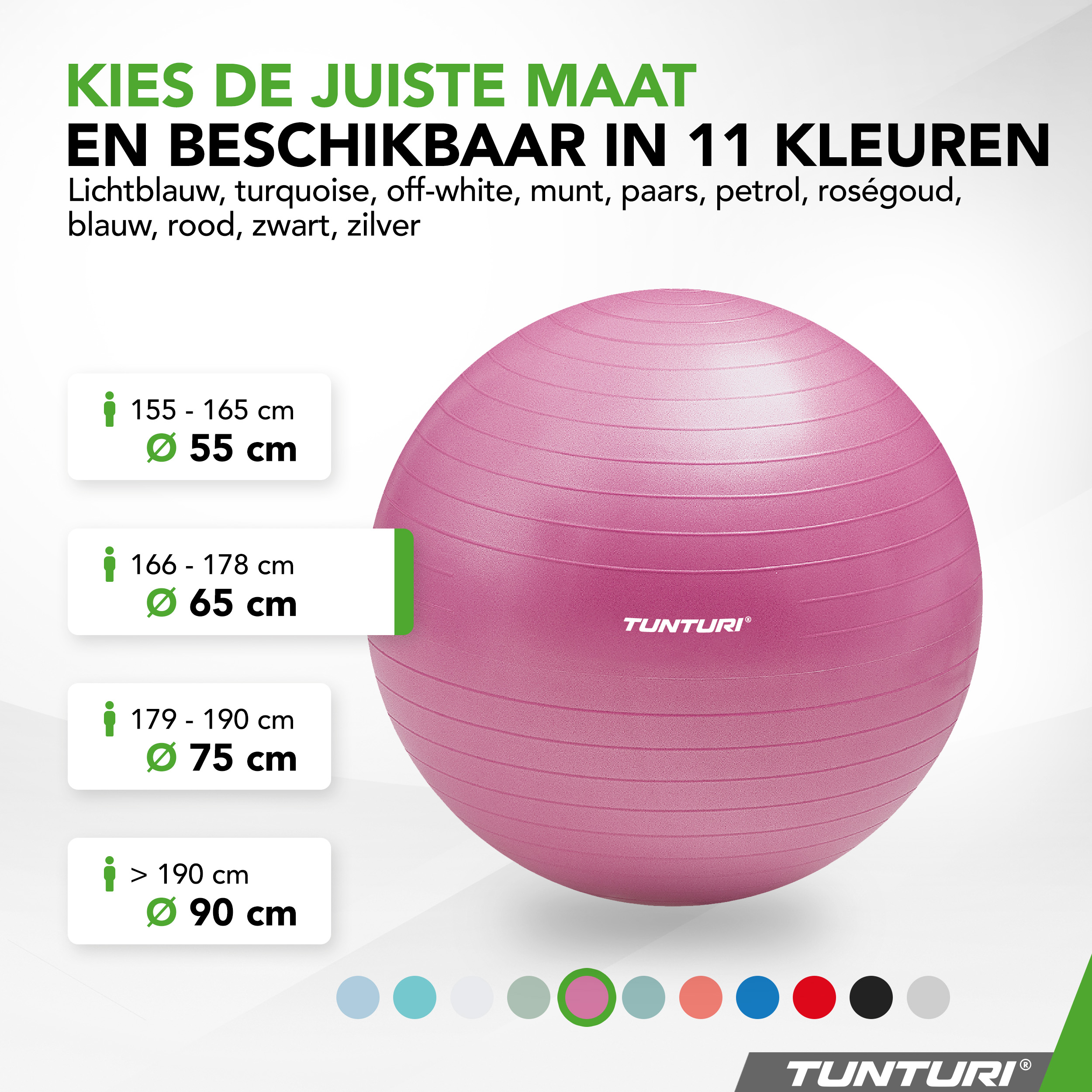 Tunturi Gymbal - Anti-Burst Fitnessball 65 cm - Lila Tunturi Gymbal - Anti-Burst Fitnessball 65 cm - Lila