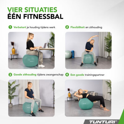 Tunturi Gymbal - Anti-Burst 75 cm - Grün Tunturi Gymbal - Anti-Burst 75 cm - Grün