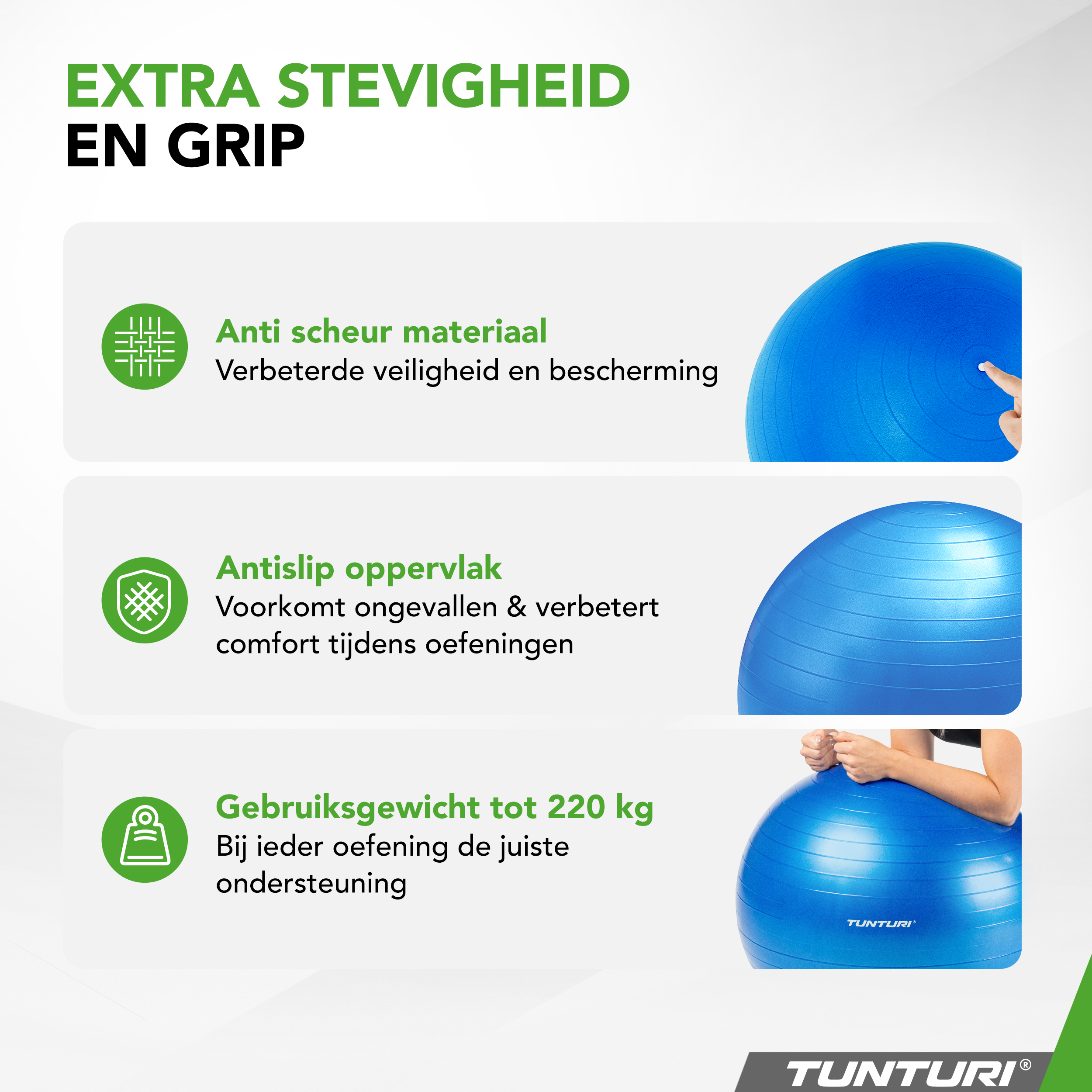 Tunturi - Gymnastikball 90 cm - Blau Tunturi - Gymnastikball 90 cm - Blau