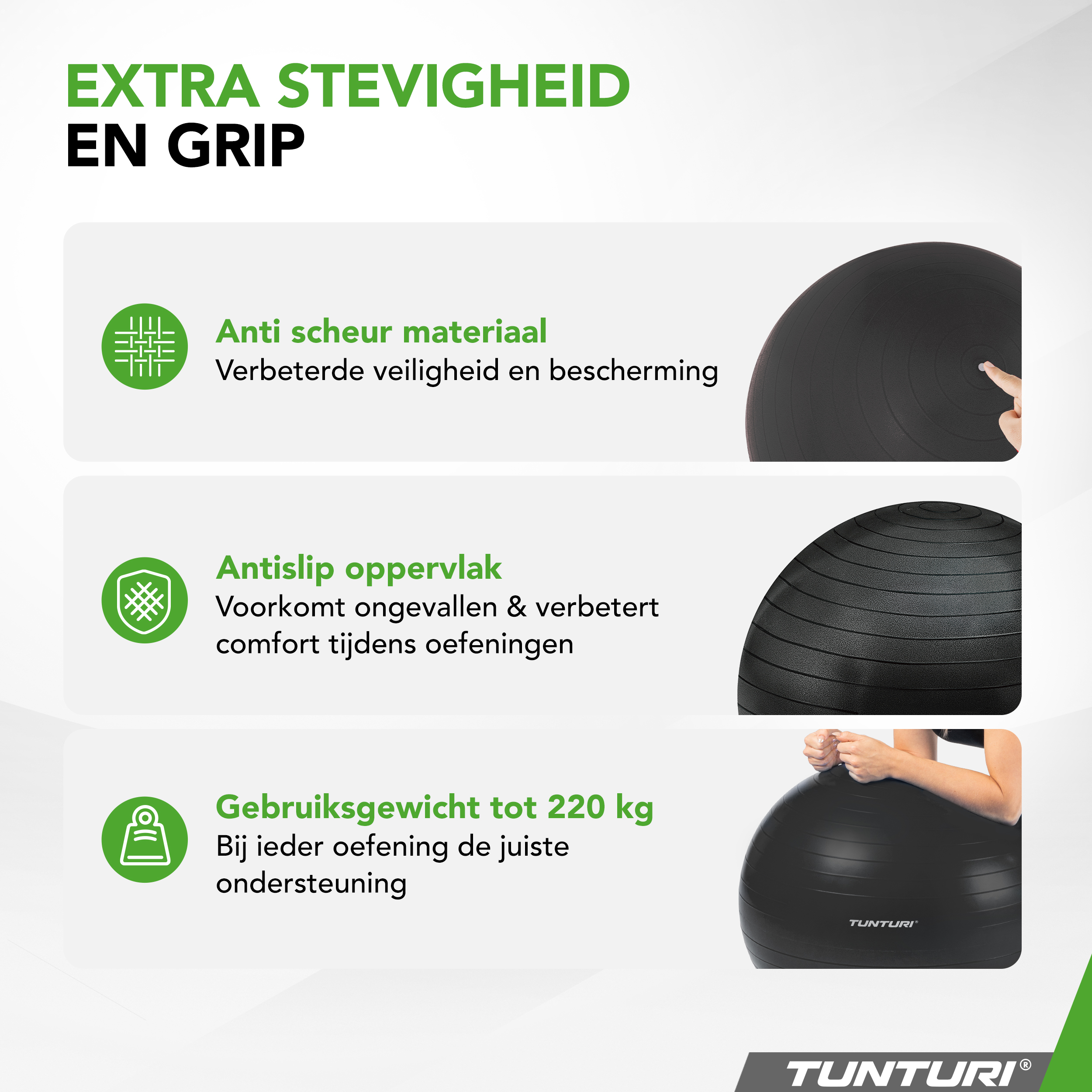 Tunturi - Gymnastikball 75 cm - Schwarz Tunturi - Gymnastikball 75 cm - Schwarz