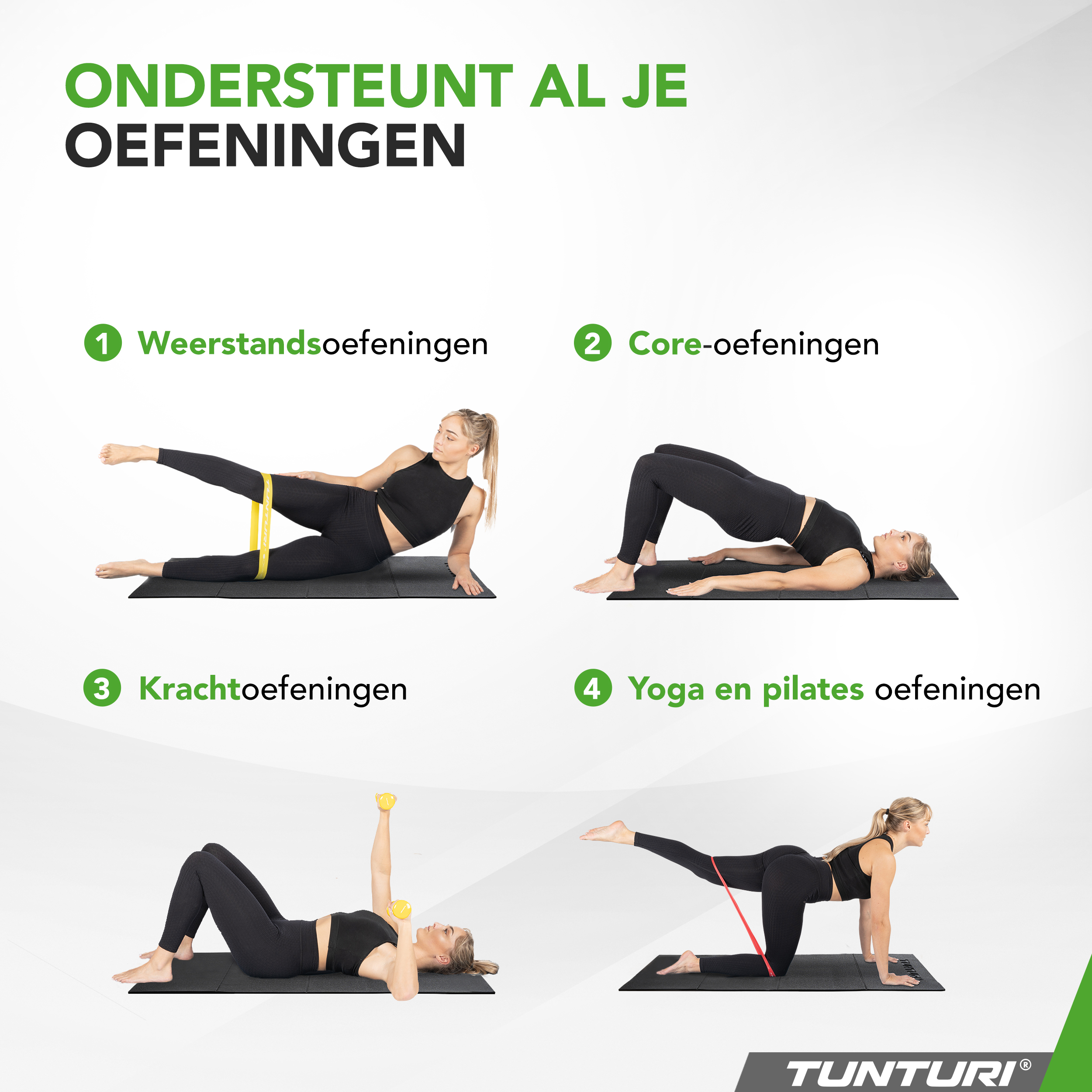 Tunturi Fitnessmatte - Outdoor Fitnessmatte 6 mm 120 x 61 cm - Schwarz Tunturi Fitnessmatte - Outdoor Fitnessmatte 6 mm 120 x 61 cm - Schwarz