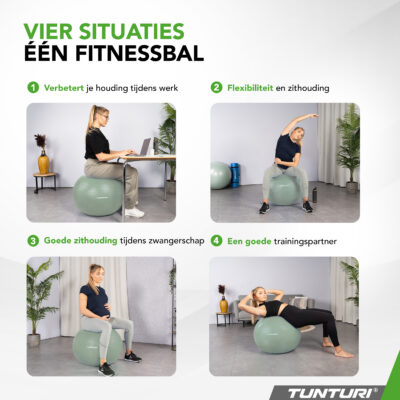 Tunturi Gymbal - Anti-Burst 90 cm - Mint Tunturi Gymbal - Anti-Burst 90 cm - Mint