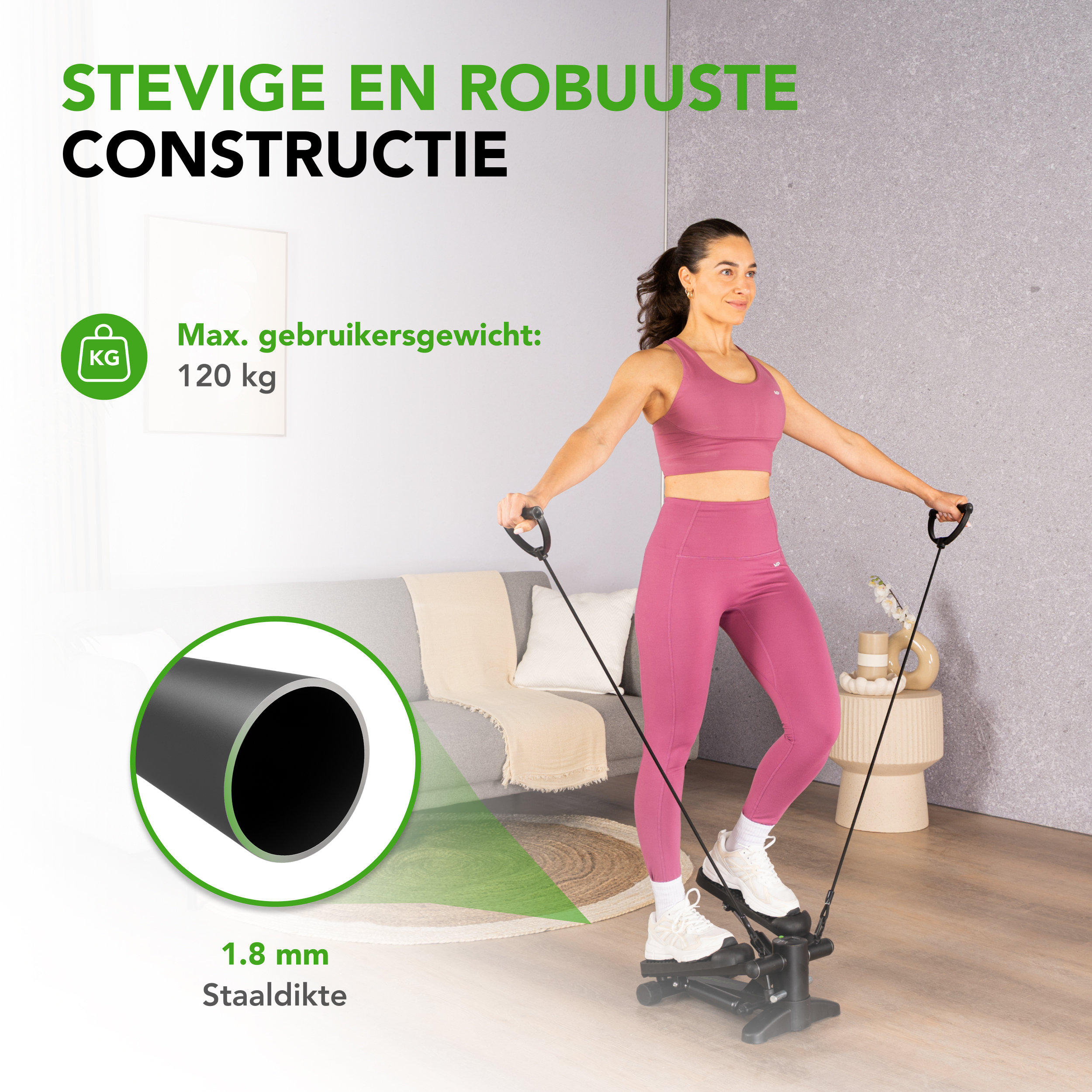 Tunturi Stepper - Stepper Fitness Trittleiter Aerobic Step Inkl. Display und Widerstandsbänder - Schwarz Tunturi Stepper - Stepper Fitness Trittleiter Aerobic Step Inkl. Display und Widerstandsbänder - Schwarz