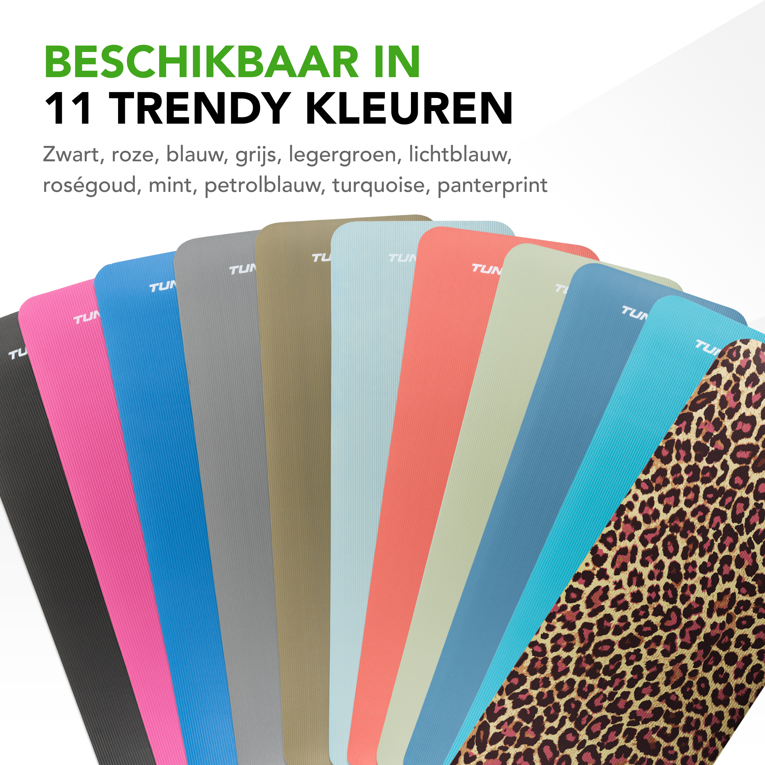 Tunturi Fitnessmatte - NBR Leopard Print 180x60x1.5cm - Print Tunturi Fitnessmatte - NBR Leopard Print 180x60x1.5cm - Print