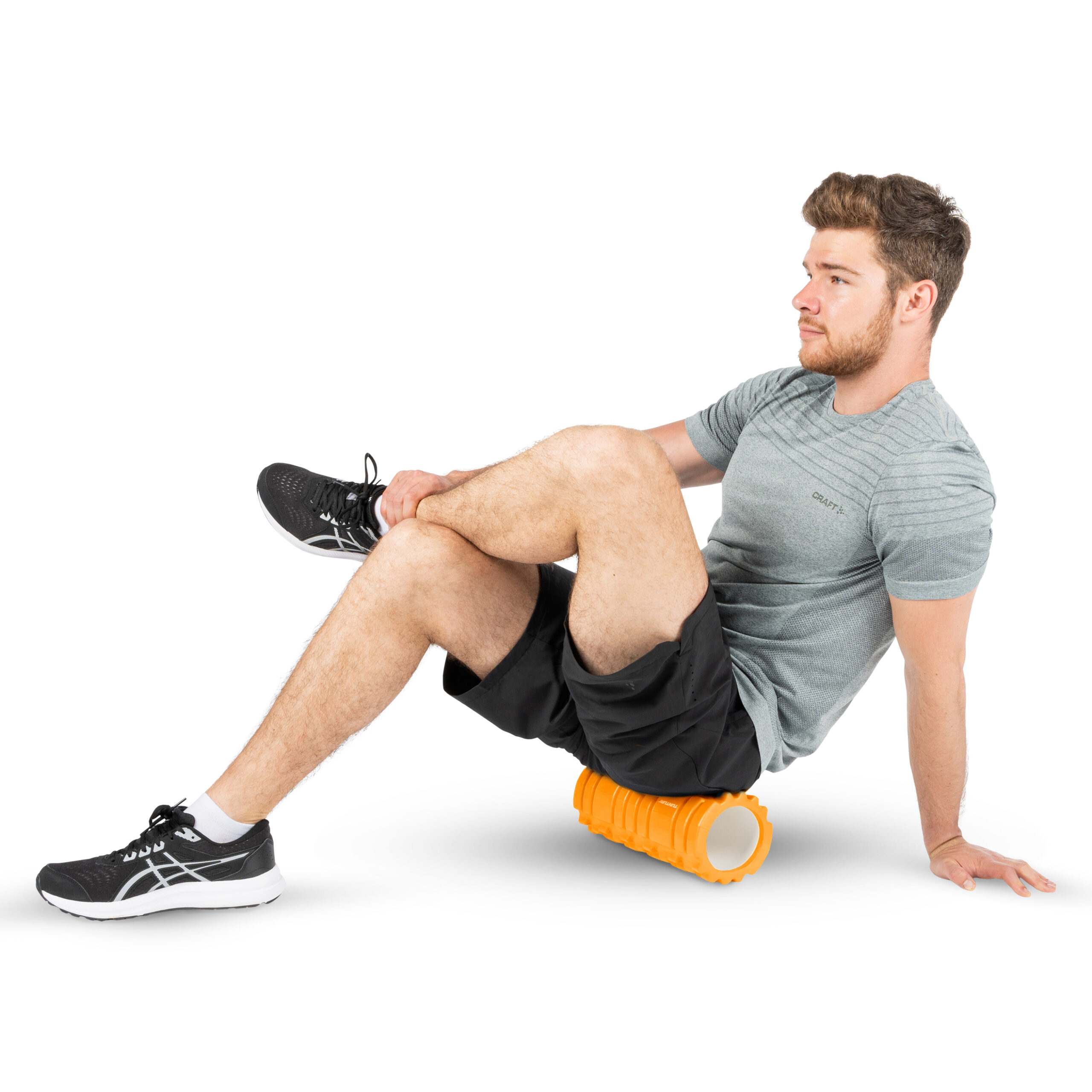 Tunturi Foam Roller - Yoga Grid Massage Roller 33 cm - Orange Tunturi Foam Roller - Yoga Grid Massage Roller 33 cm - Orange
