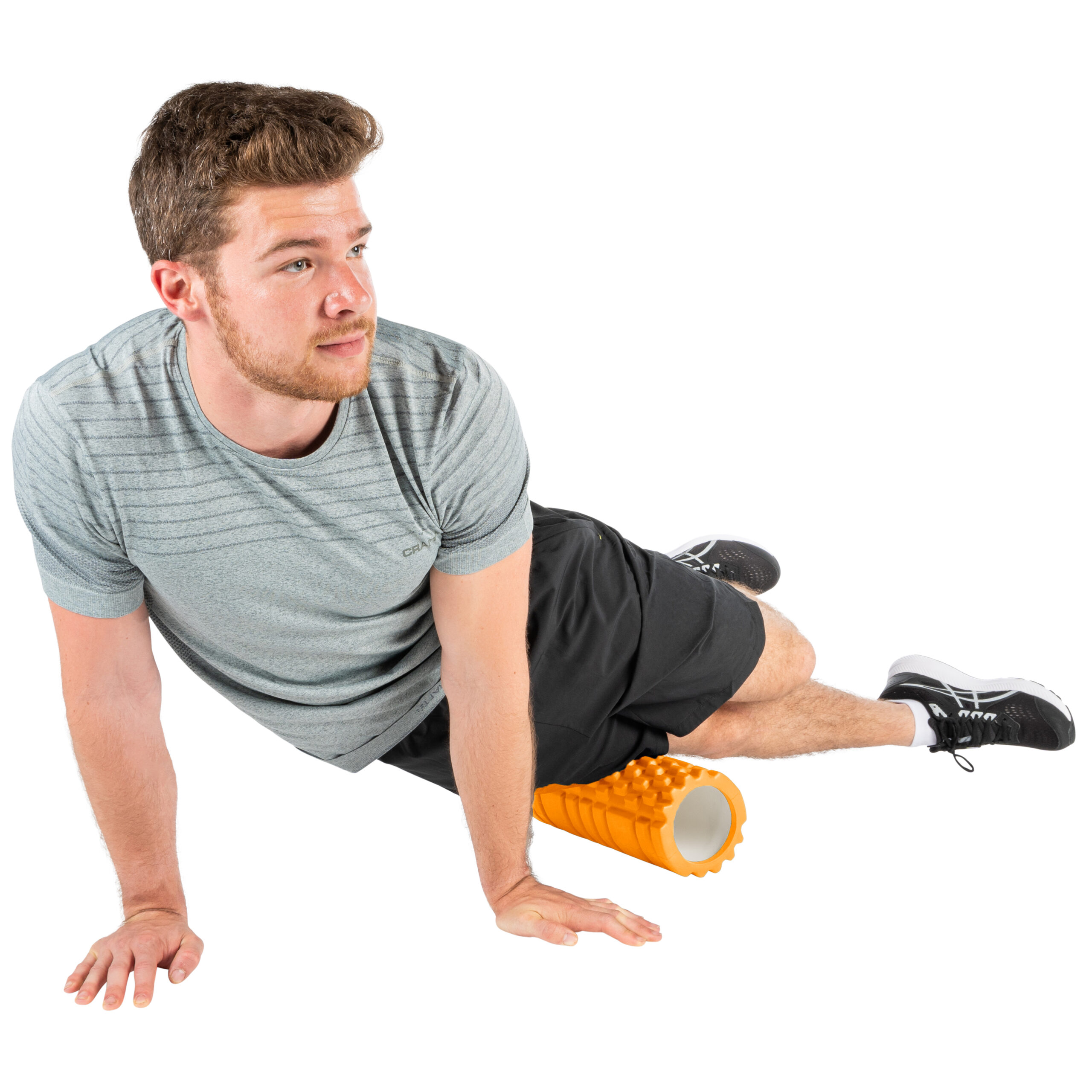 Tunturi Foam Roller - Yoga Grid Massage Roller 33 cm - Orange Tunturi Foam Roller - Yoga Grid Massage Roller 33 cm - Orange