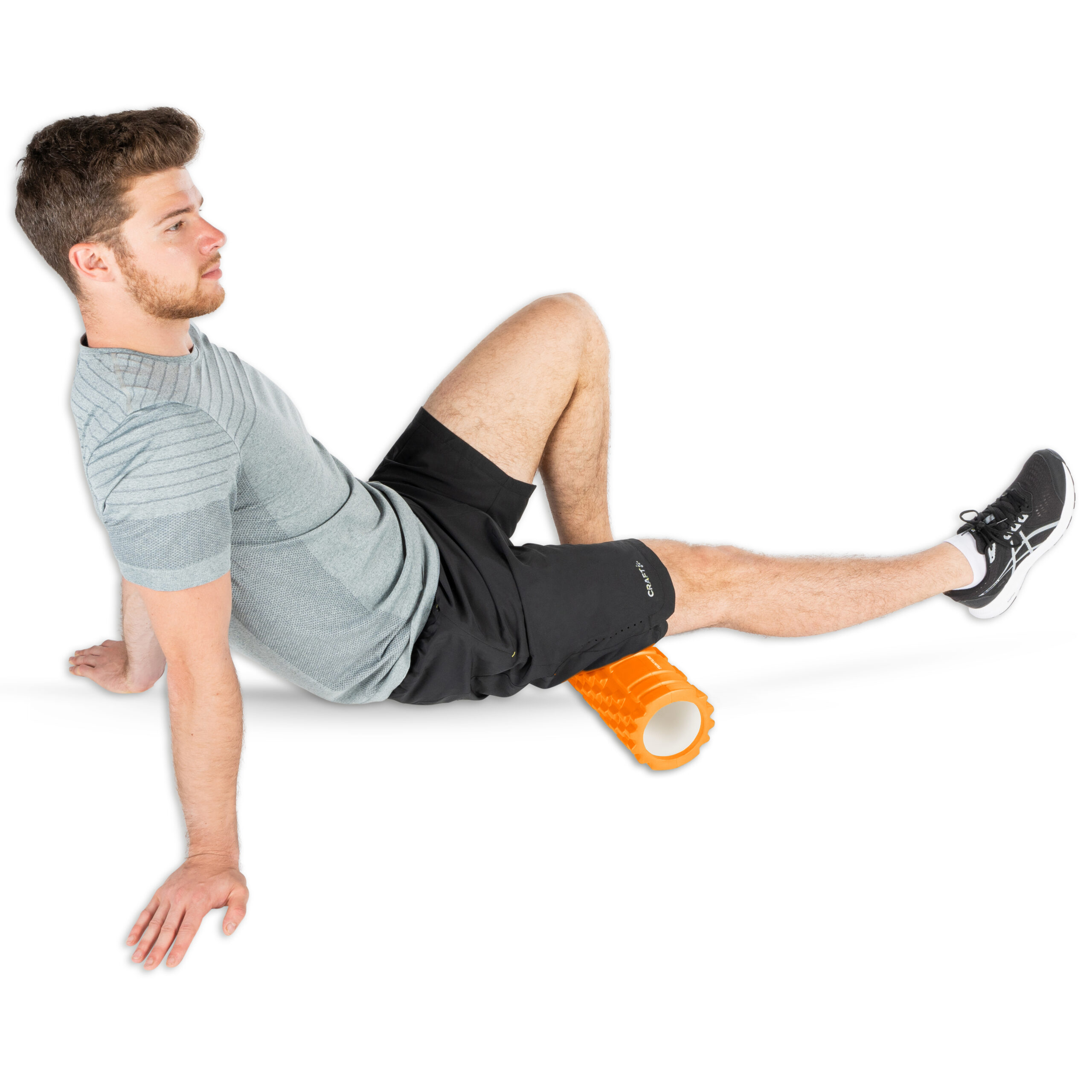 Tunturi Foam Roller - Yoga Grid Massage Roller 33 cm - Orange Tunturi Foam Roller - Yoga Grid Massage Roller 33 cm - Orange