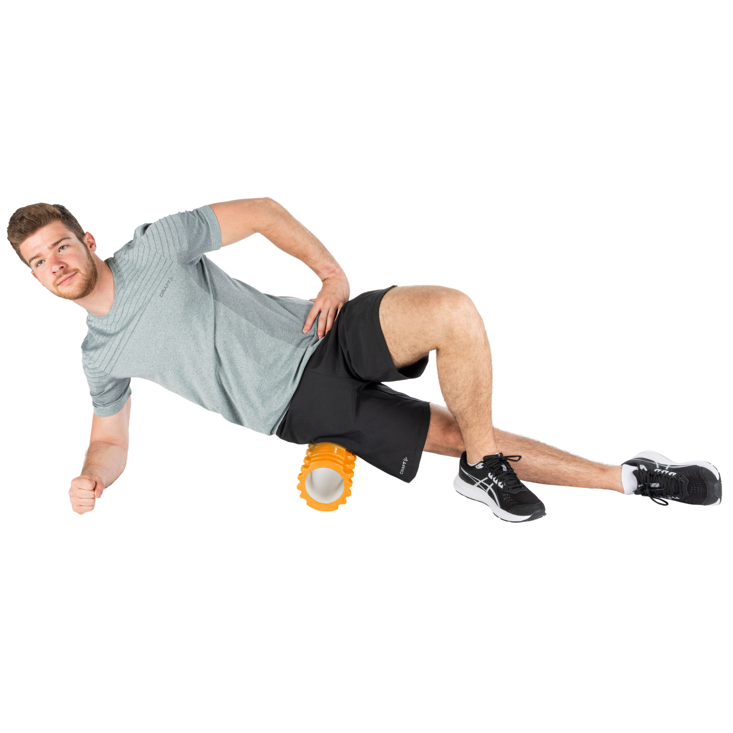 Tunturi Foam Roller - Yoga Grid Massage Roller 33 cm - Orange Tunturi Foam Roller - Yoga Grid Massage Roller 33 cm - Orange