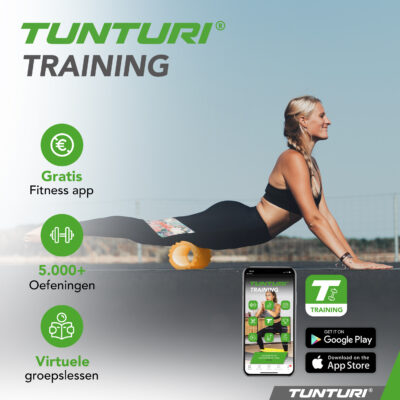 Tunturi Foam Roller - Yoga Grid Massage Roller 33 cm - Orange Tunturi Foam Roller - Yoga Grid Massage Roller 33 cm - Orange