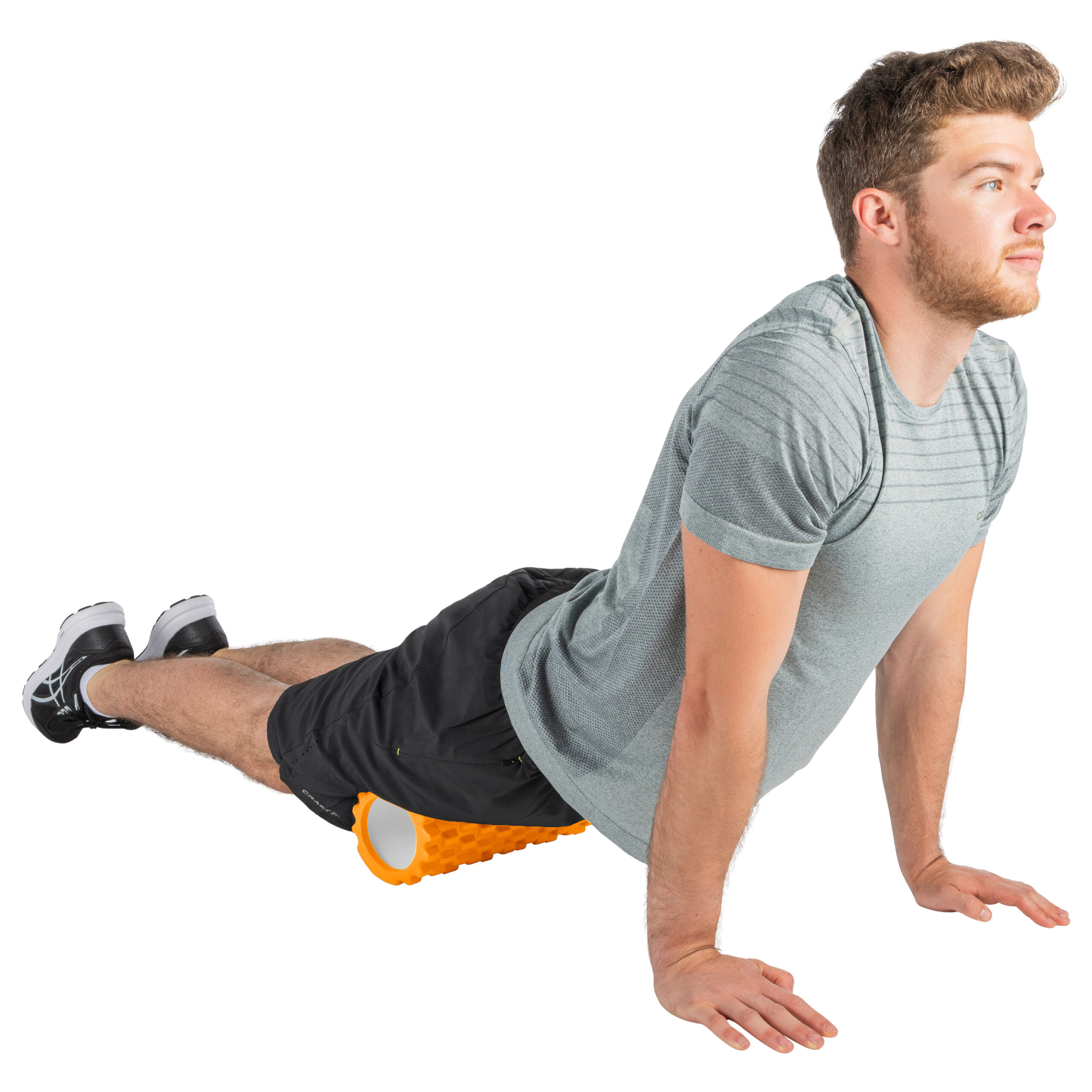 Tunturi Foam Roller - Yoga Grid Massage Roller 33 cm - Orange Tunturi Foam Roller - Yoga Grid Massage Roller 33 cm - Orange