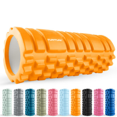 Tunturi Foam Roller - Yoga Grid Massage Roller 33 cm - Orange Tunturi Foam Roller - Yoga Grid Massage Roller 33 cm - Orange