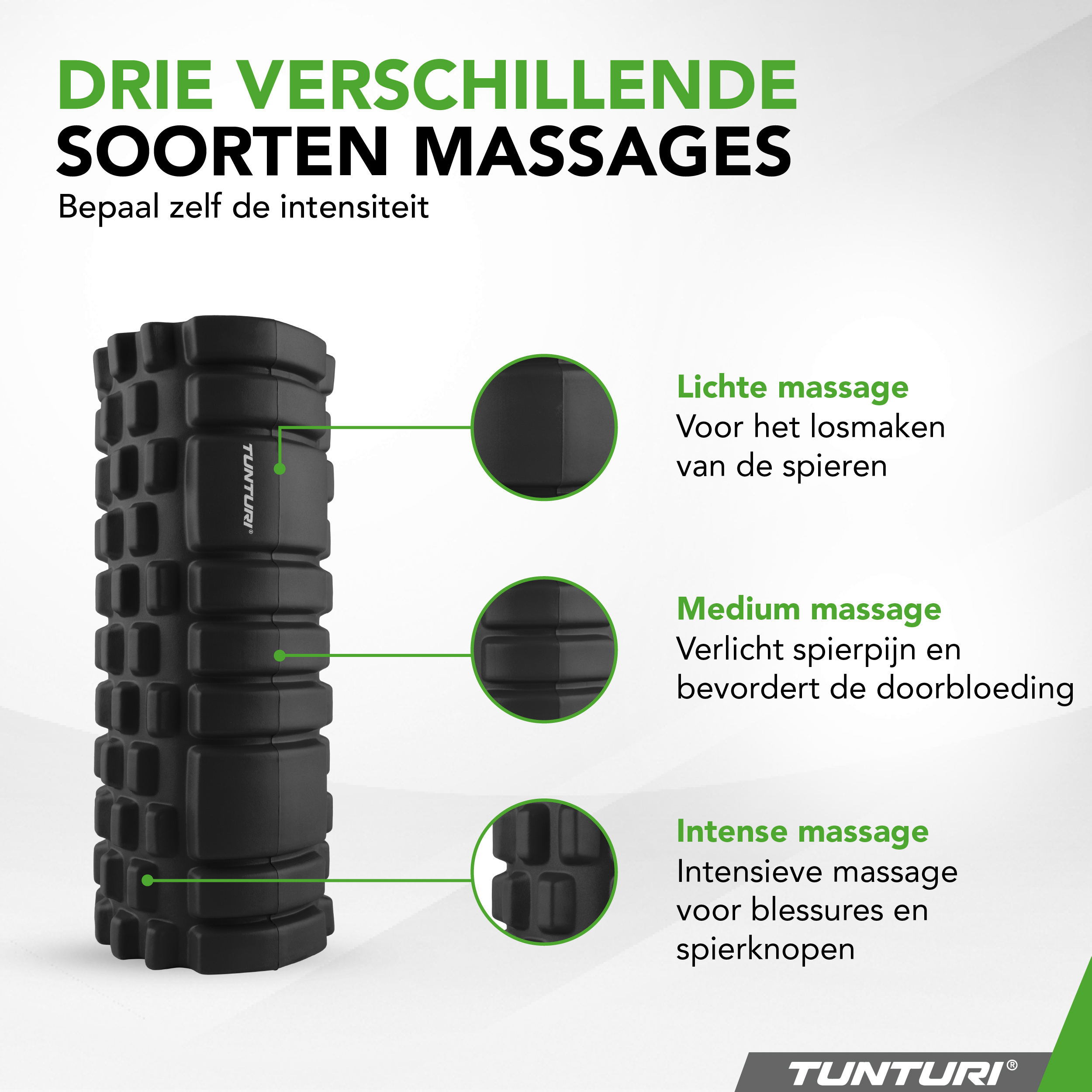 Tunturi - Yoga Grid Foam Roller 33 cm - Schwarz Tunturi - Yoga Grid Foam Roller 33 cm - Schwarz