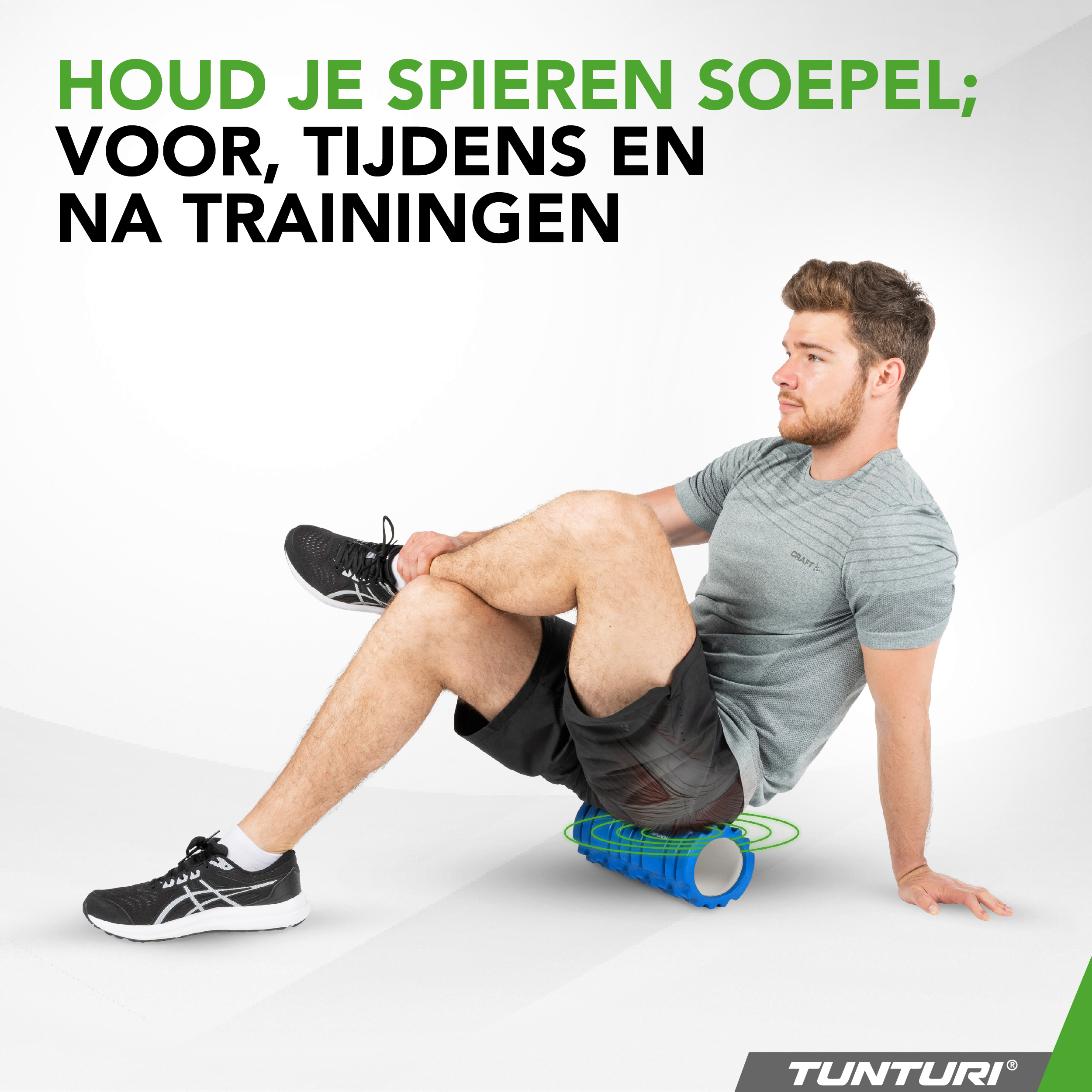 Tunturi - Yoga Grid Foam Roller 33 cm - Blau Tunturi - Yoga Grid Foam Roller 33 cm - Blau